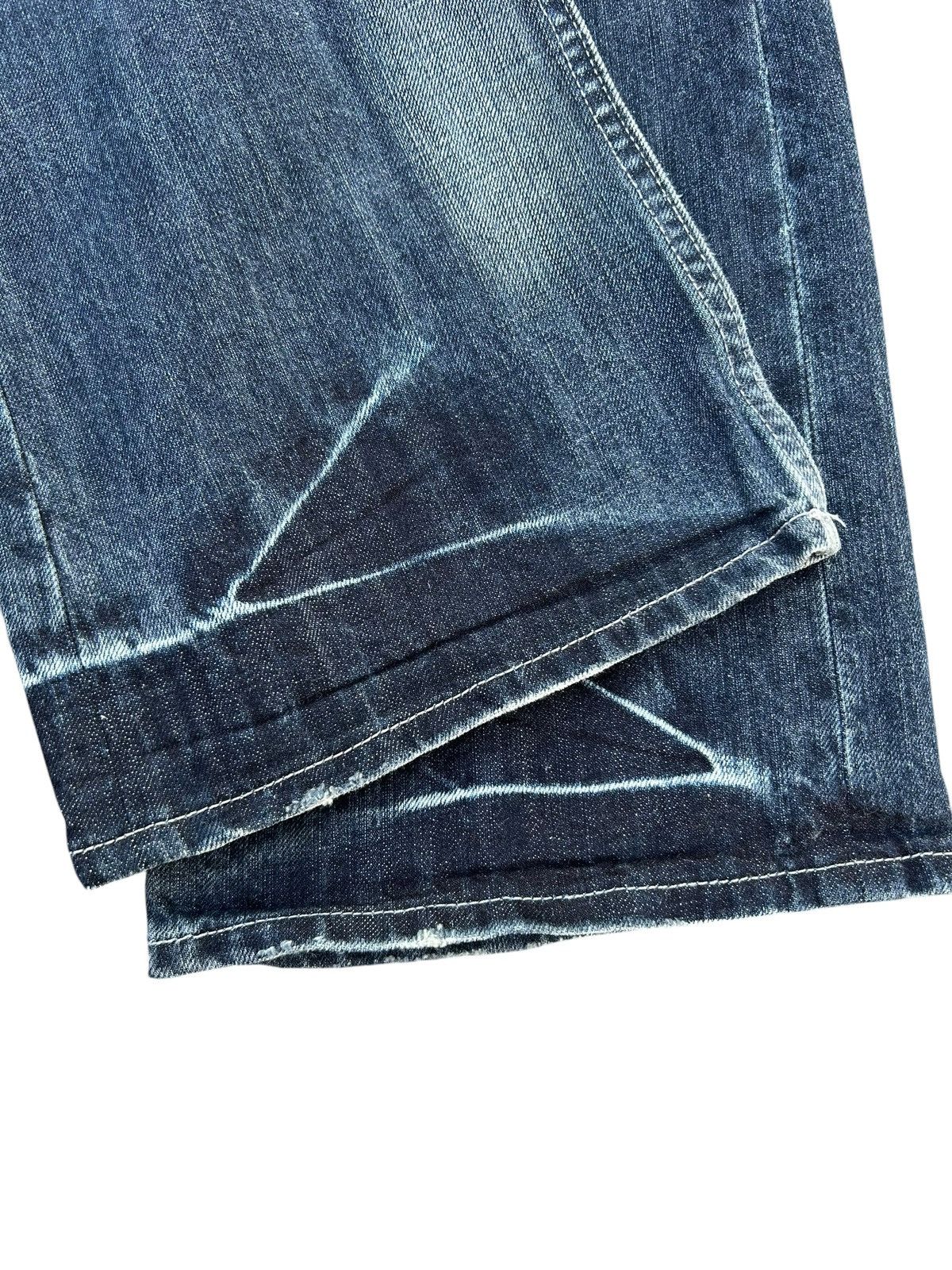 Kapital FLARE JAPANESE PUNK SORRIDERE DISTRESSED DENIM JEANS Size US 33 - 12 Thumbnail
