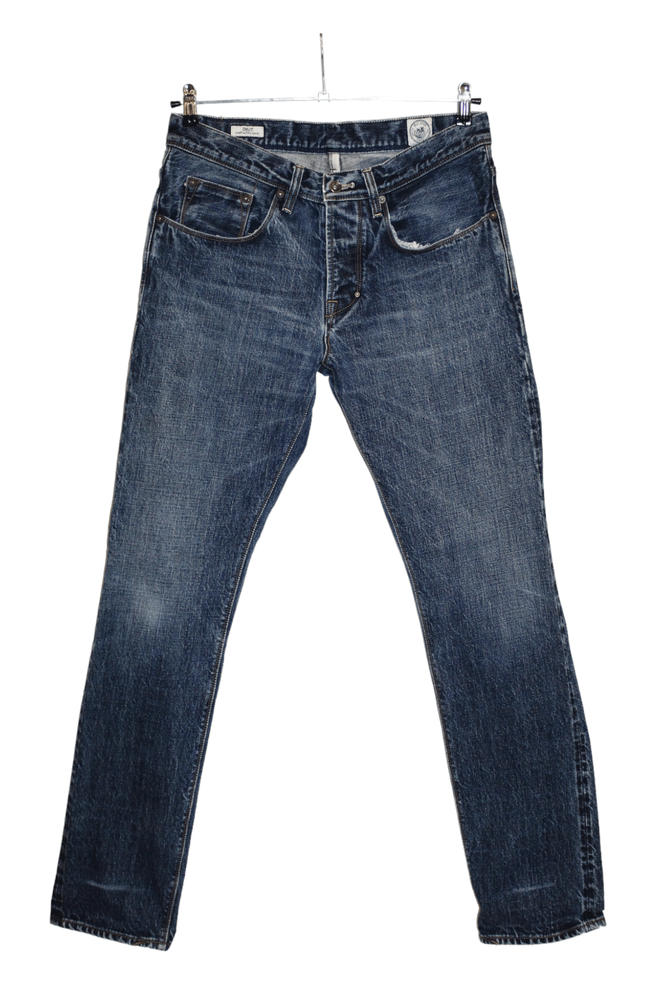 Blue Blue Japan IMjiT35020 803s AGHI 14oz selvedge natural faded jeans Size US 32 / EU 48 - 1 Thumbnail