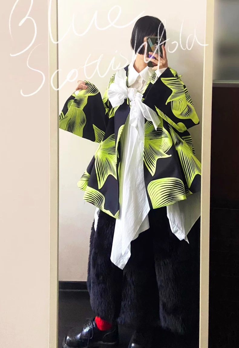 Other Comme Des Garcons Fluorescent bow print jacket Size S / US 4 / IT 40 - 5 Thumbnail