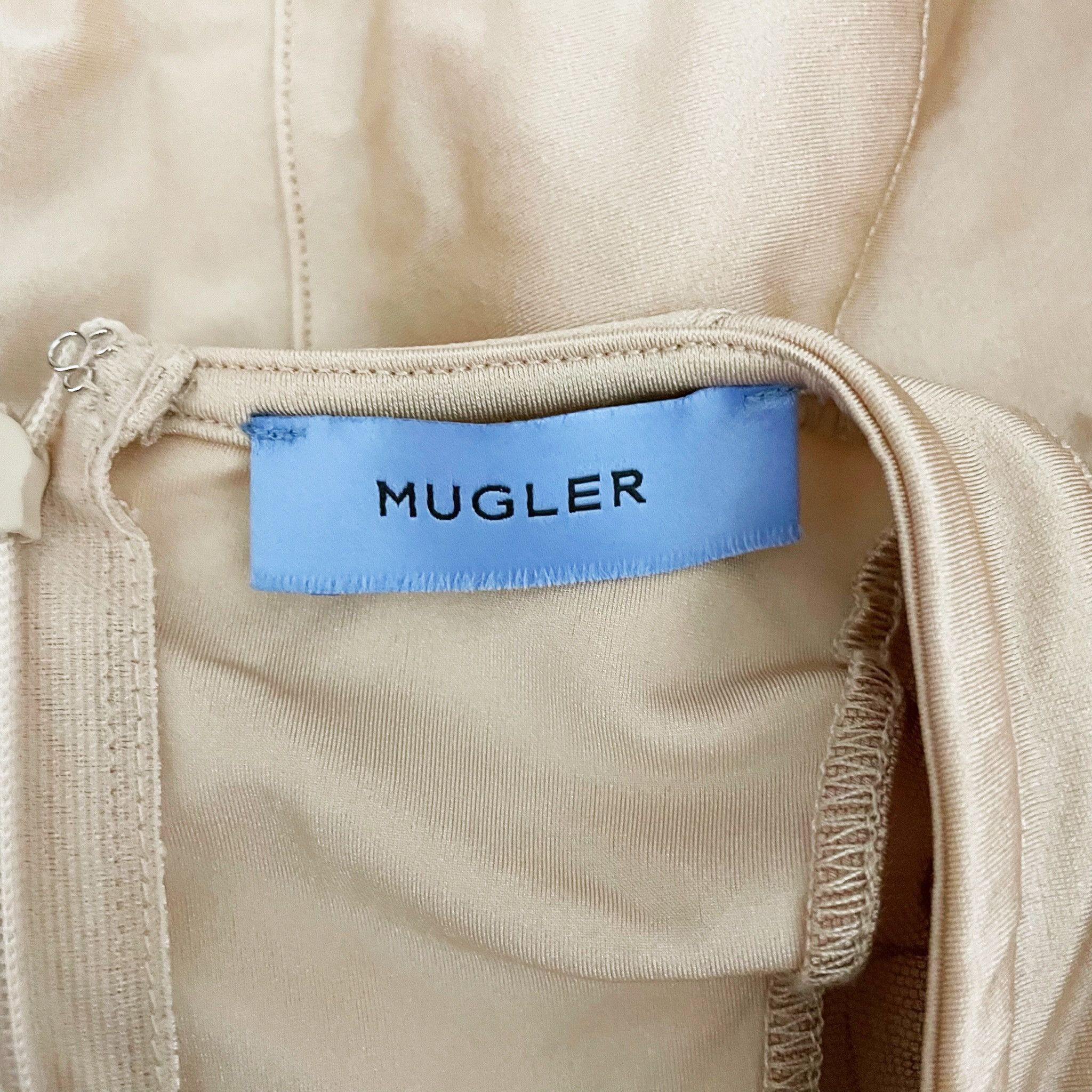 Mugler Mugler Logo Plaque Sheer Panel Long Sleeve Size L / US 10 / IT 46 - 2 Thumbnail