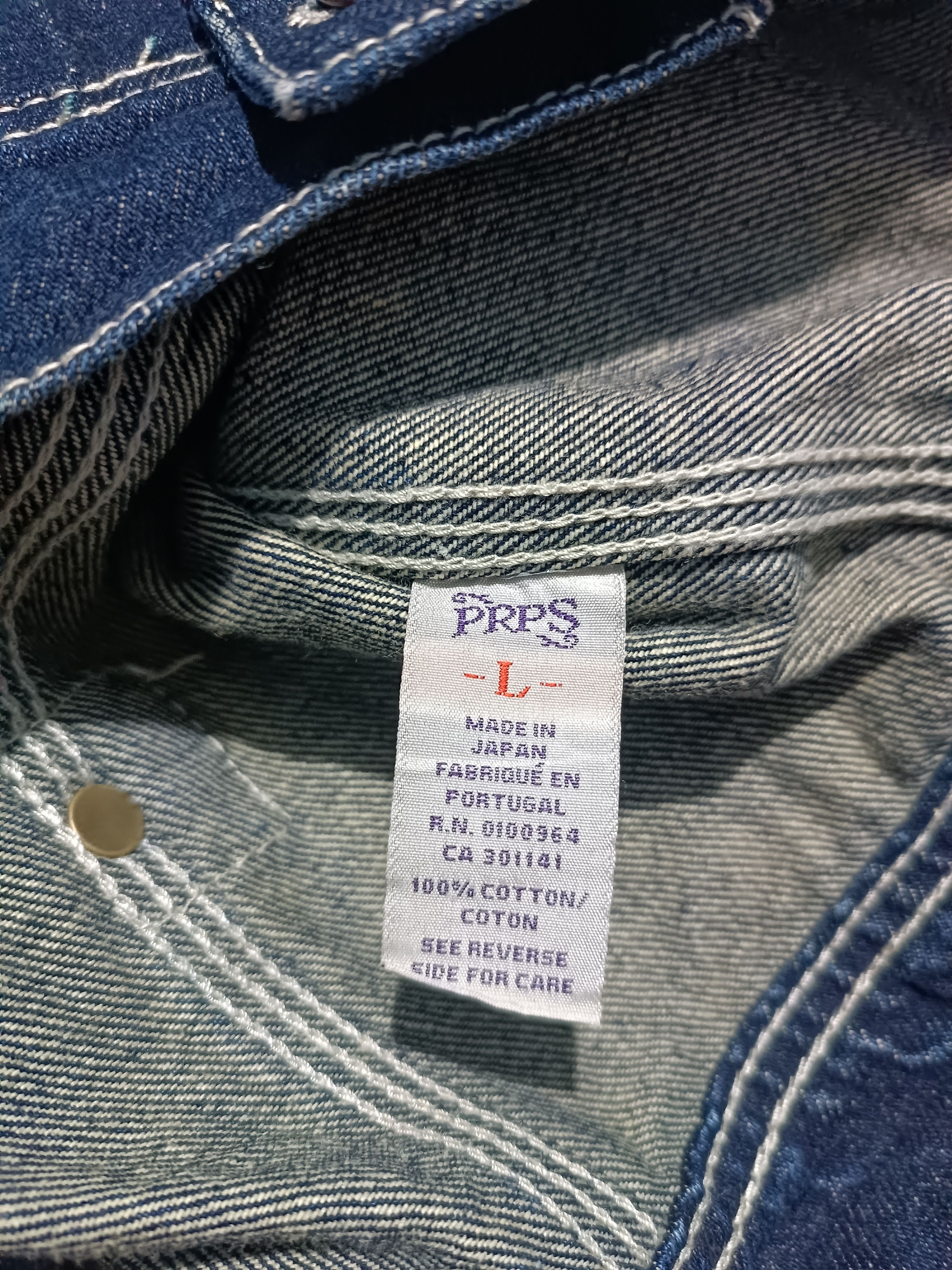 Prps Vintage Prps Indigo Wash Denim Trucker Jacket Size US M / EU 48-50 / 2 - 9 Thumbnail