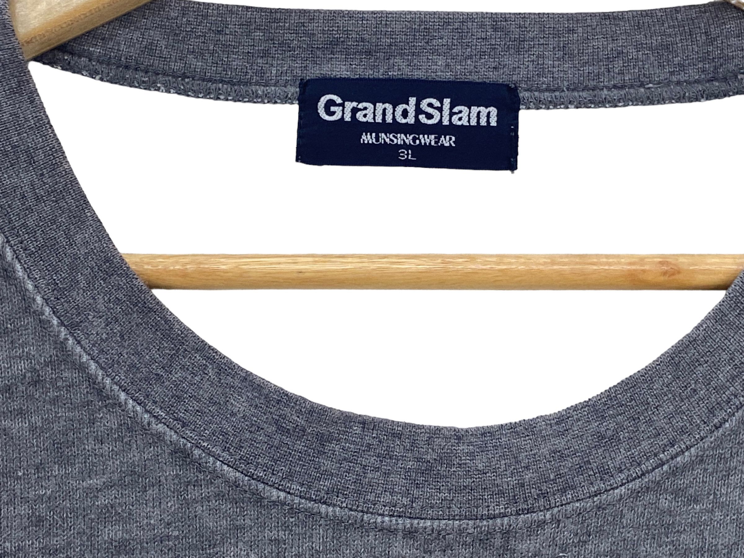 Grand Slam × Vintage Vintage Grand Slam Embroidered Logo Gray Pullover 90s Size US L / EU 52-54 / 3 - 6 Thumbnail