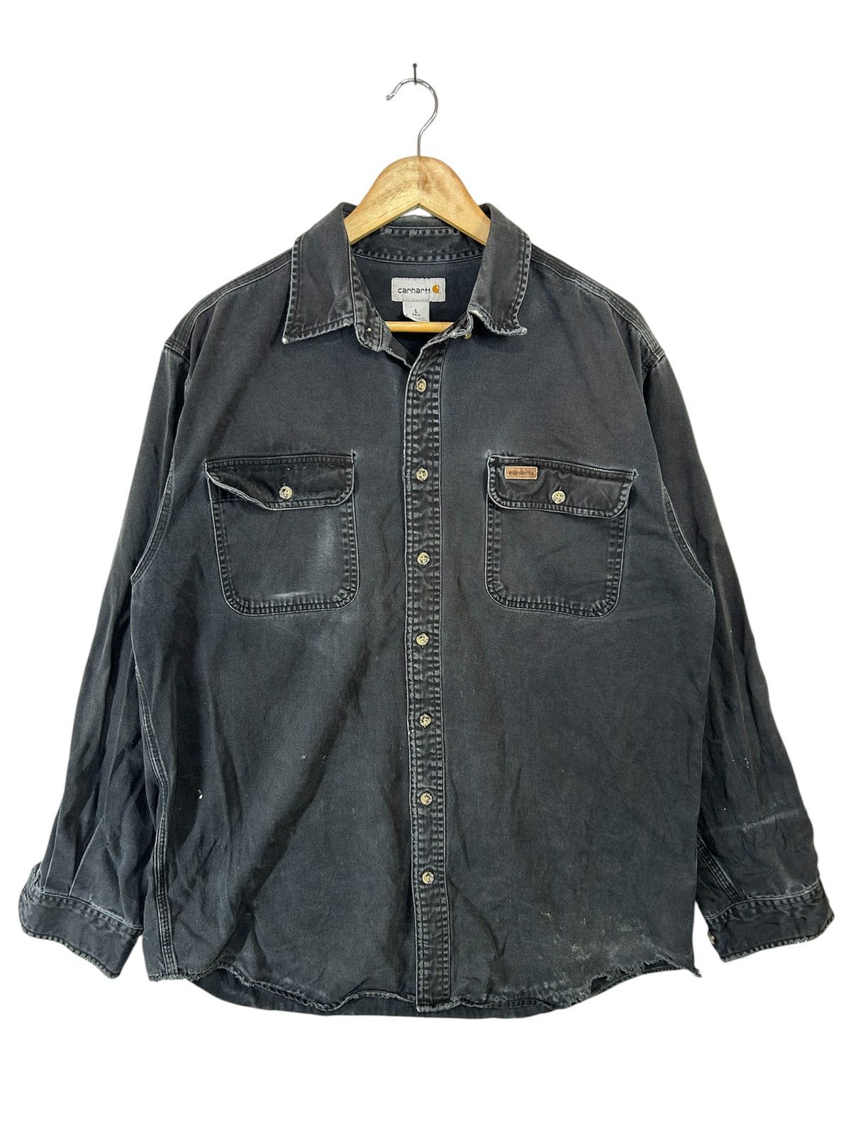 Carhartt Vintage Distressed Carhartt workshirt Size US L / EU 52-54 / 3 - 1 Thumbnail