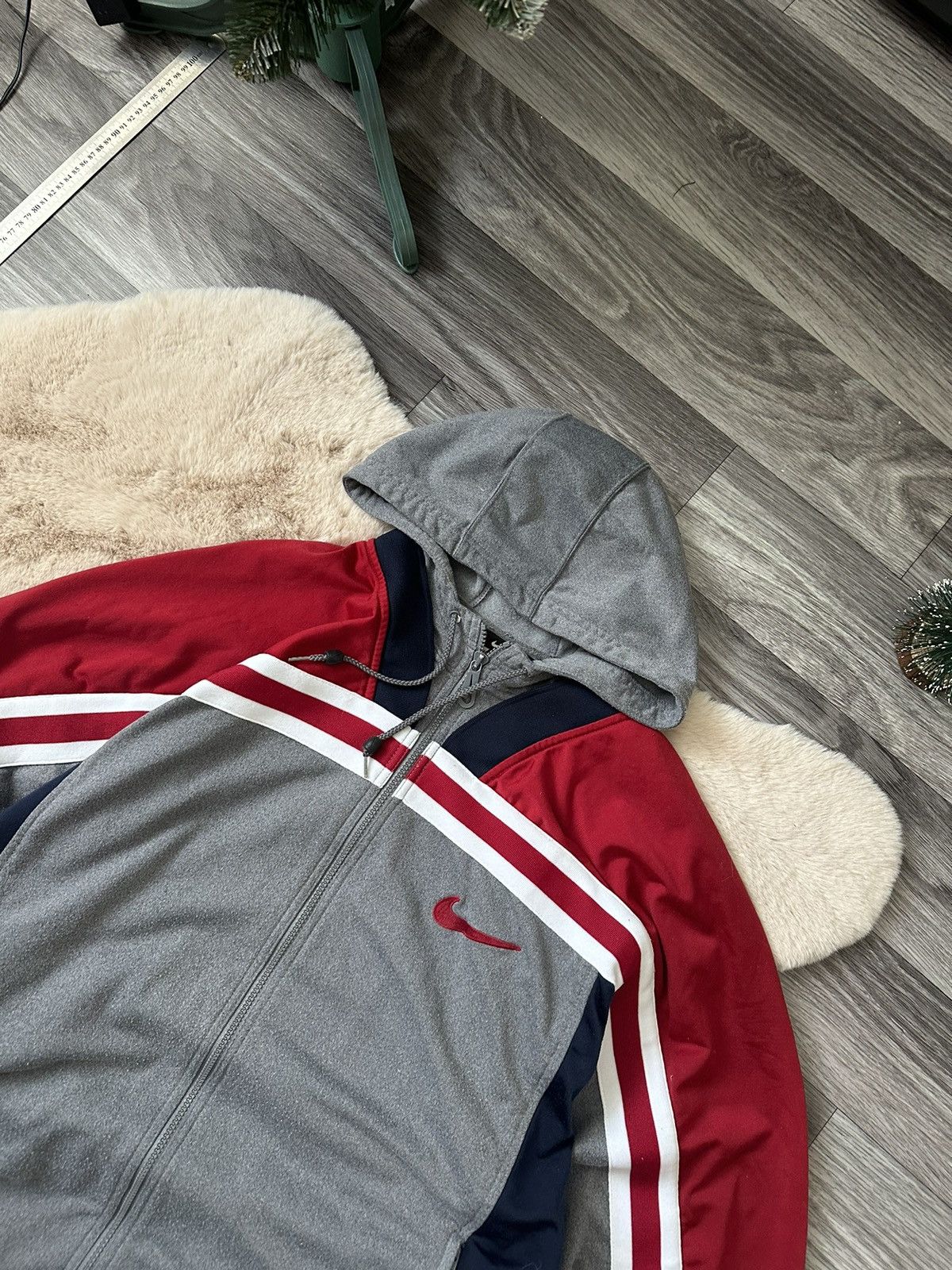 Nike Nike Vintage Big Logo Zip Hoodie BoxFit Oversize y2k 90s Size US M / EU 48-50 / 2 - 3 Thumbnail