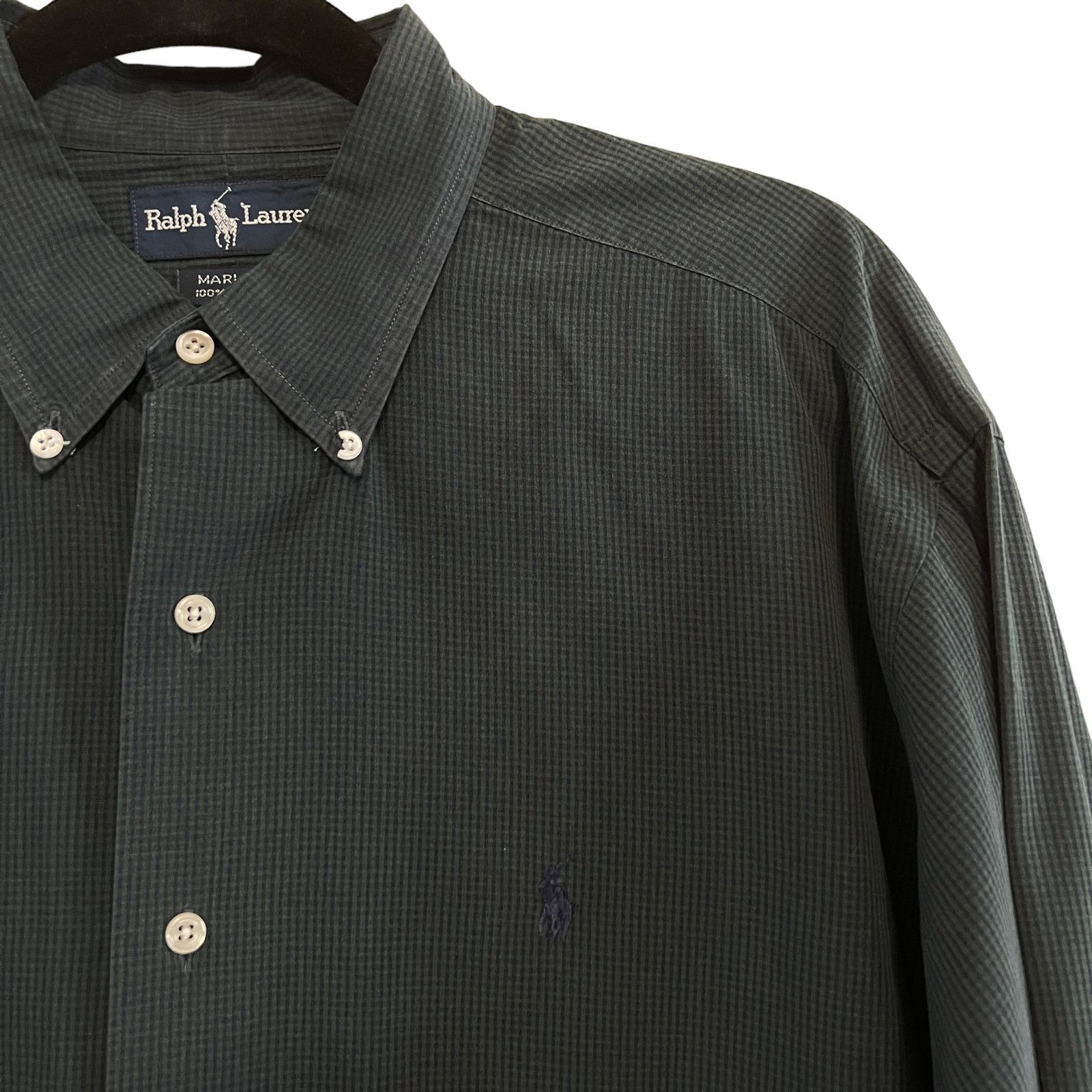 Ralph Lauren Ralph Lauren Green Gingham Marlowe Button Down Shirt L Size US L / EU 52-54 / 3 - 3 Thumbnail