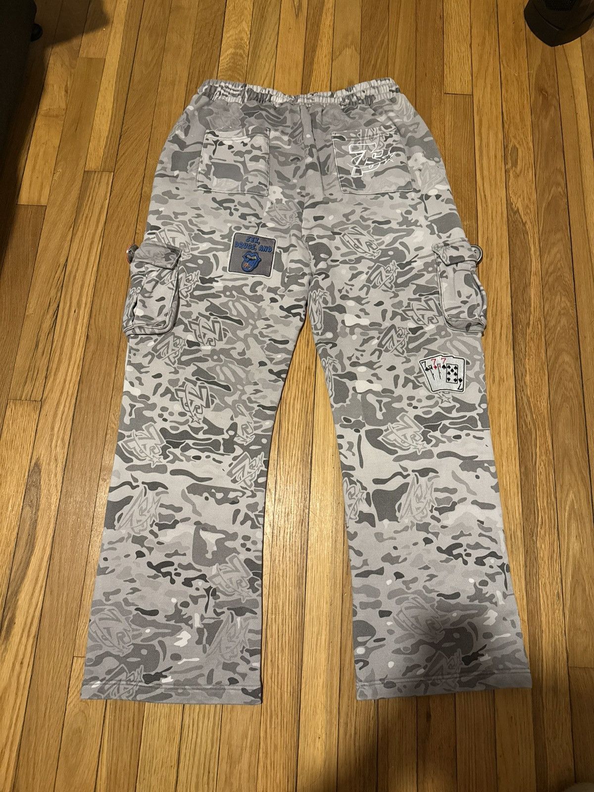 TRIPLE SEVENS Triple sevens camo hybrid cargo sweatpants Size US 36 / EU 52 - 2 Thumbnail