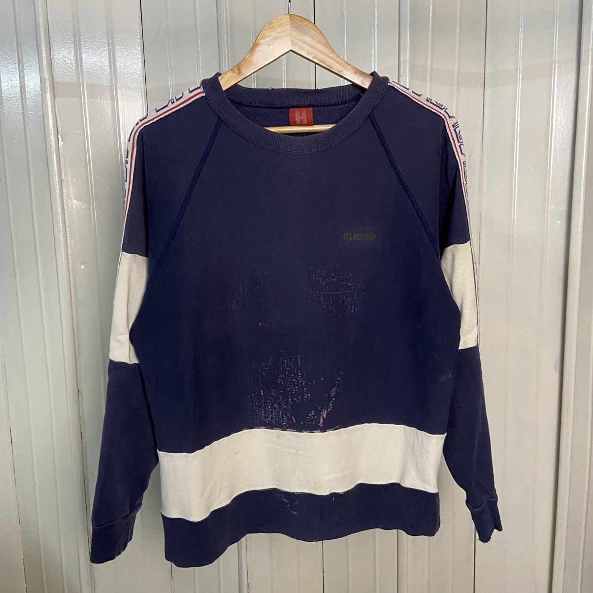 Hysteric Glamour Vintage Thrashed Hysteric Glamour Sidetape Sweatshirt Size US M / EU 48-50 / 2 - 2 Thumbnail