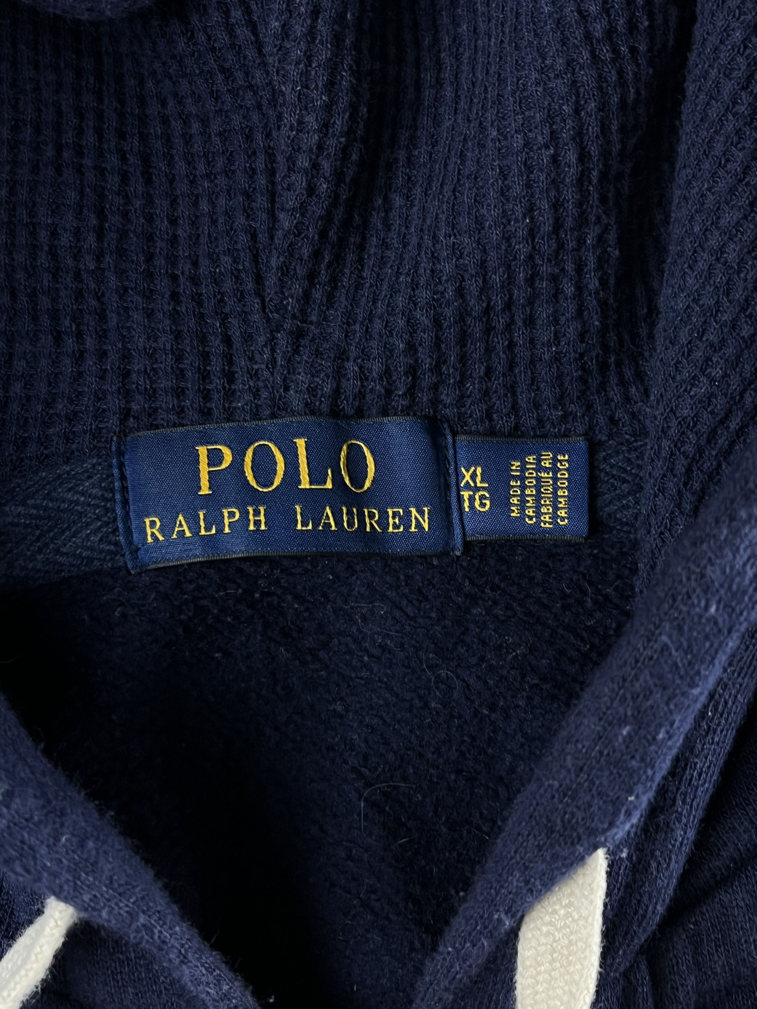 Polo Ralph Lauren × Ralph Lauren RARE! Polo Ralph Lauren Navy Blue Zip Hoodie Size US XL / EU 56 / 4 - 3 Thumbnail