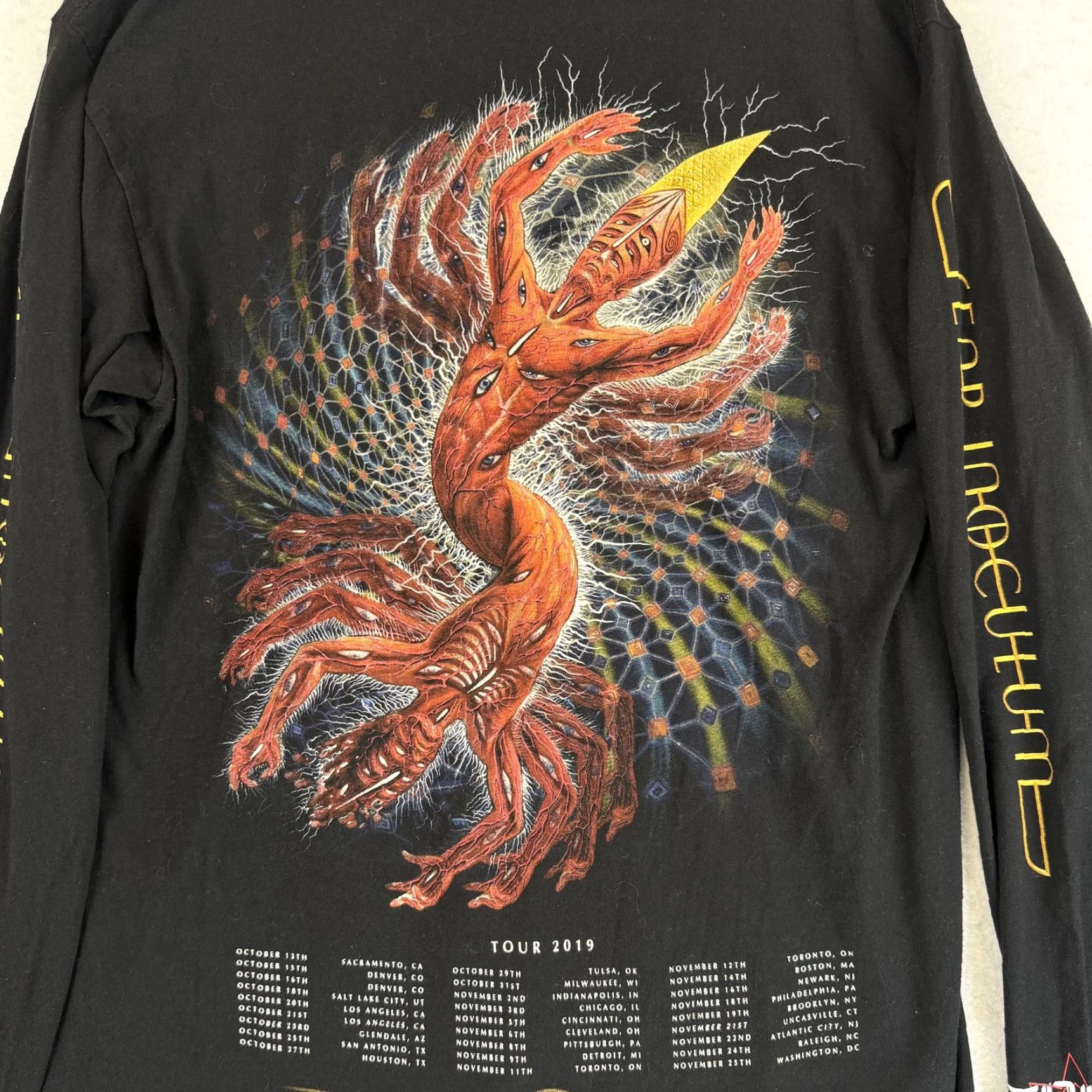 Tultex VINTAGE Tool Shirt Mens Medium Black Long Sleeve Fear Inoculum Tour 2019 Los Angeles Size US M / EU 48-50 / 2 - 4 Thumbnail