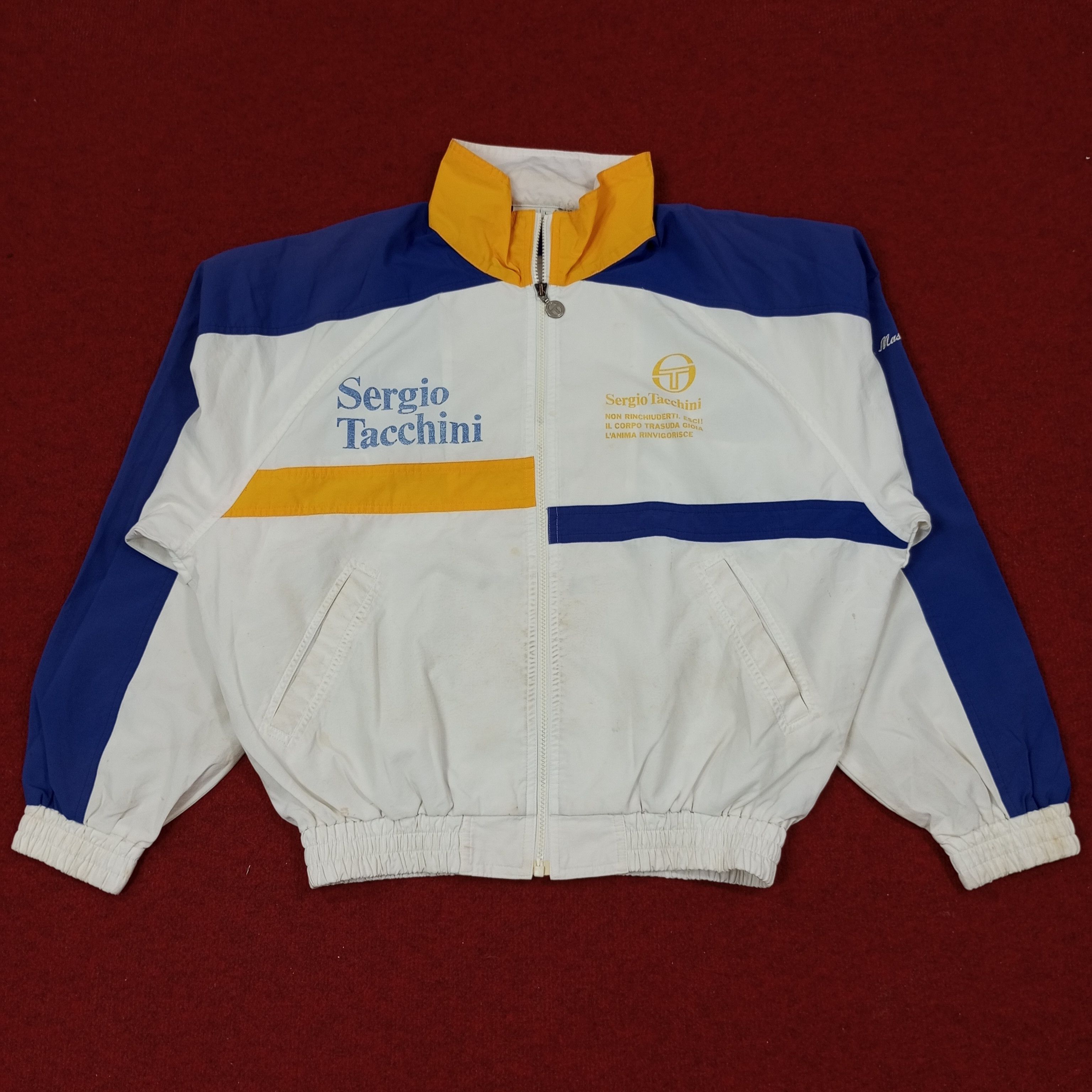 Sergio Tacchini × Vintage Sergio Tacchini Sportswear Style Jacket c221n7 Size US L / EU 52-54 / 3 - 1 Thumbnail