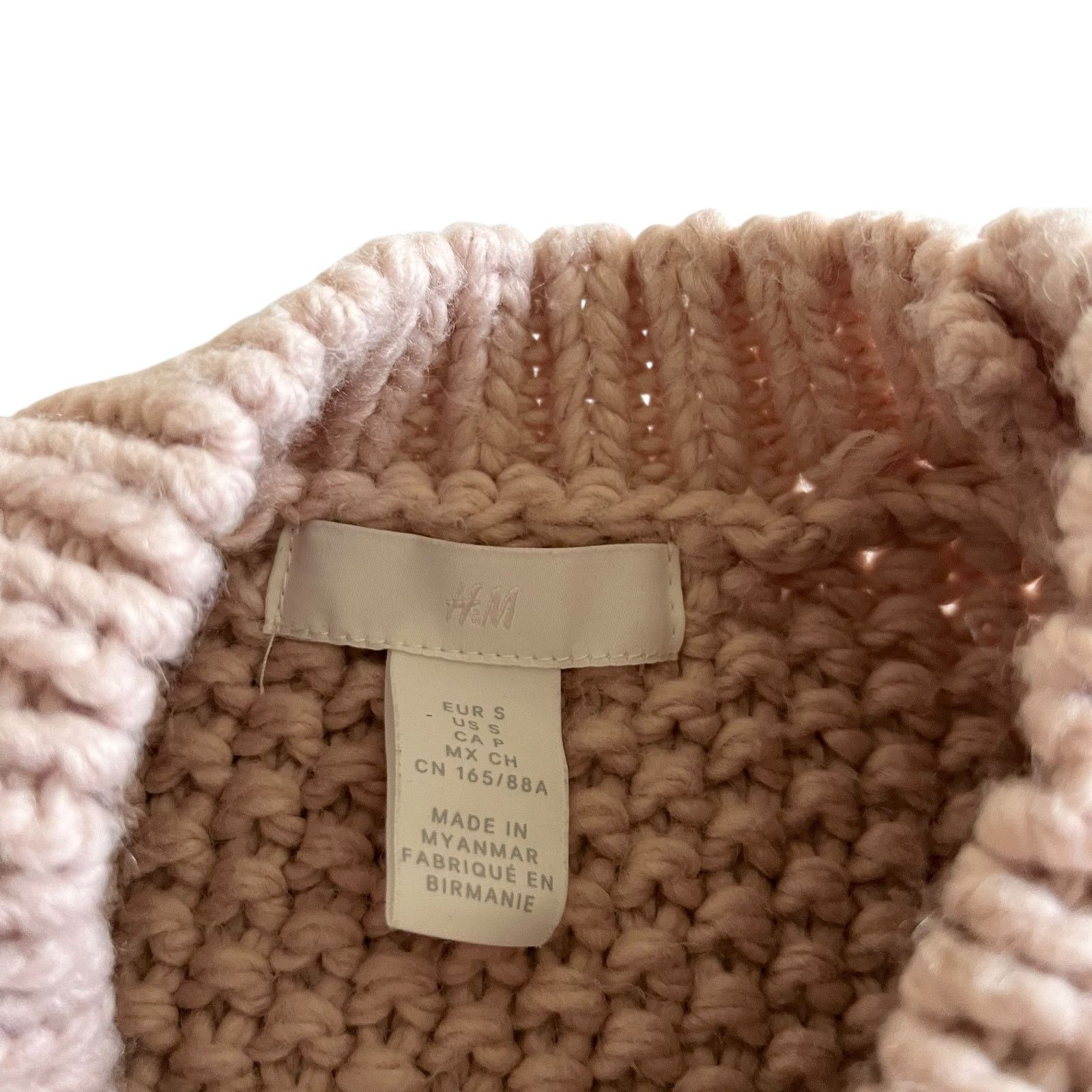 H&M H&M Blush Pink Chunky Knit Sleeveless Sweater Vest Small Size S / US 4 / IT 40 - 3 Thumbnail