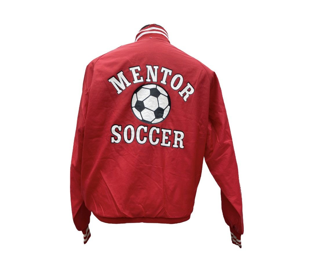 Designer × Vintage Vintage 80's Mentor Scccer Red Bomber Jacket Football USA M Size US XL / EU 56 / 4 - 1 Thumbnail