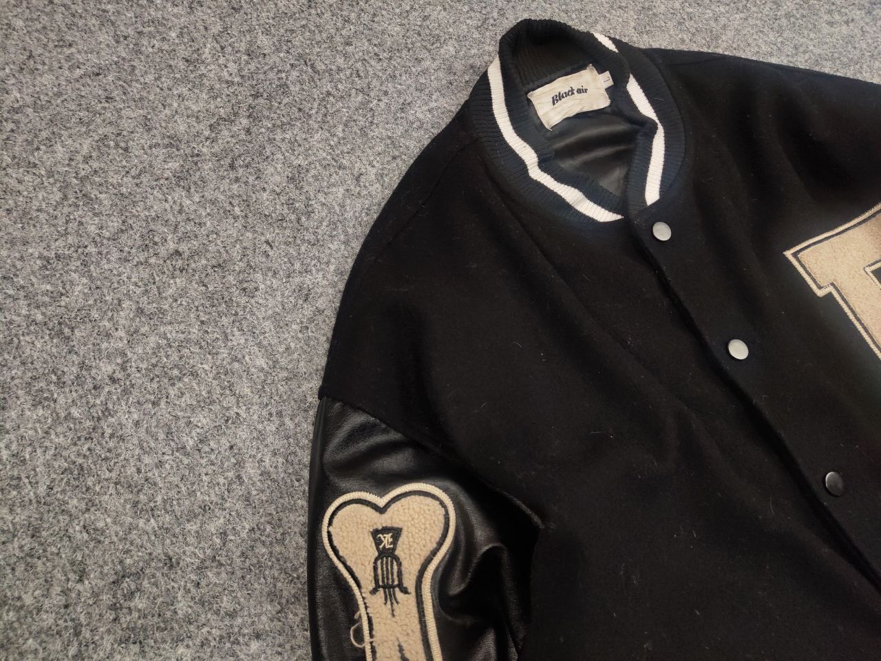 Vintage Vintage Bones Japan Skeleton Letterman Varsity Bomber Jacket Size US M / EU 48-50 / 2 - 8 Thumbnail