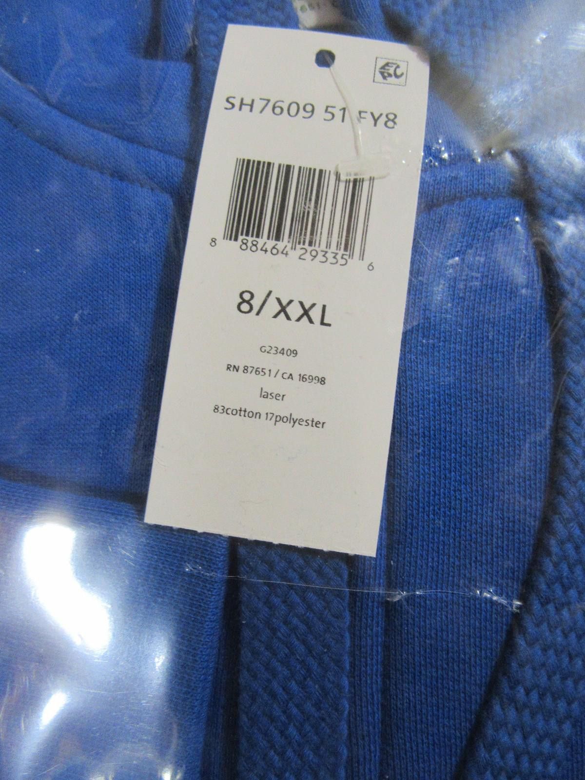 Lacoste Lacoste Mens Full Zip Hoodie Blue Size 8 / XXL XX-Large NWT Size US XXL / EU 58 / 5 - 4 Thumbnail