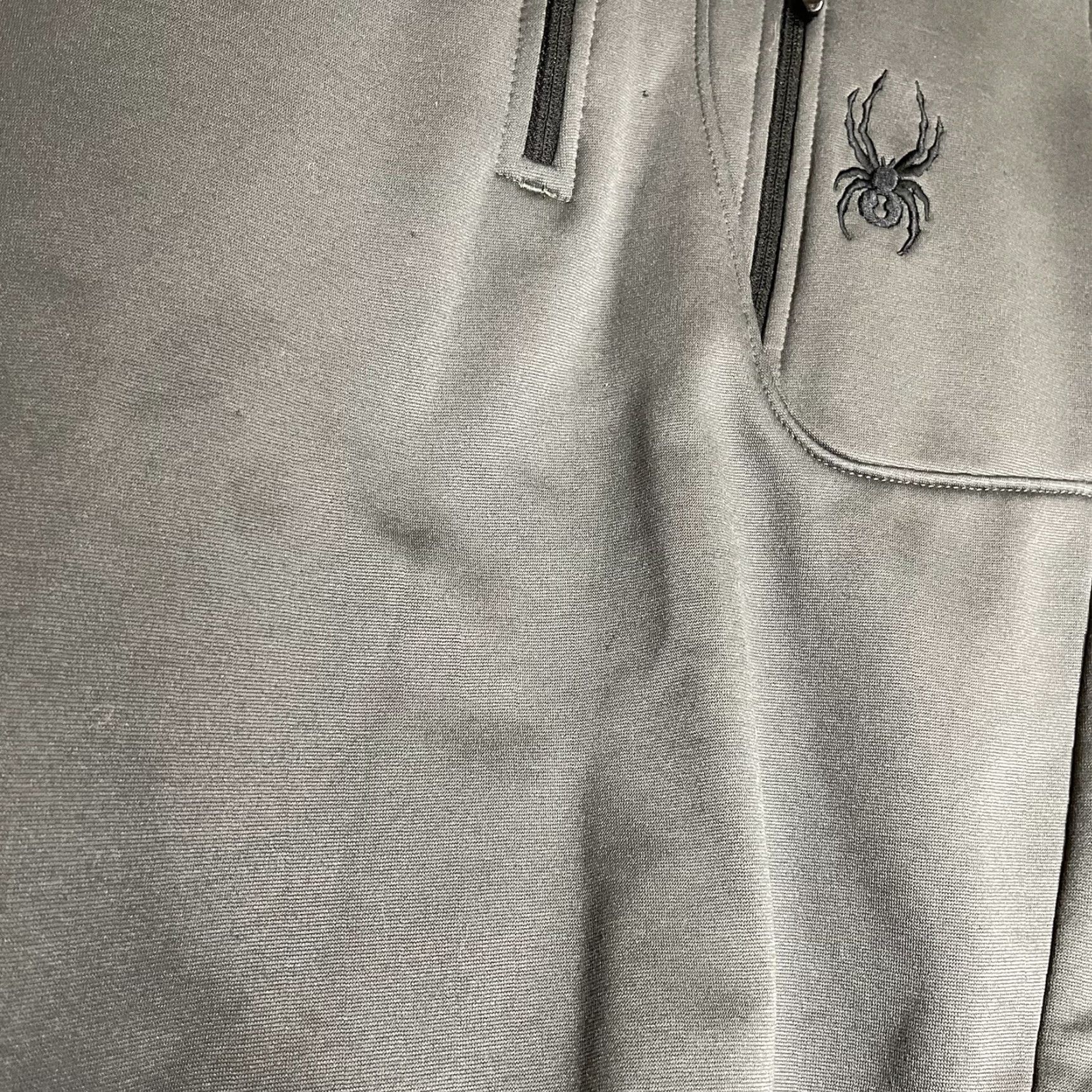 Spyder Spyder Dark Gray Quarter Zip Embroidered Pullover Jacket Men's M Size US M / EU 48-50 / 2 - 7 Thumbnail