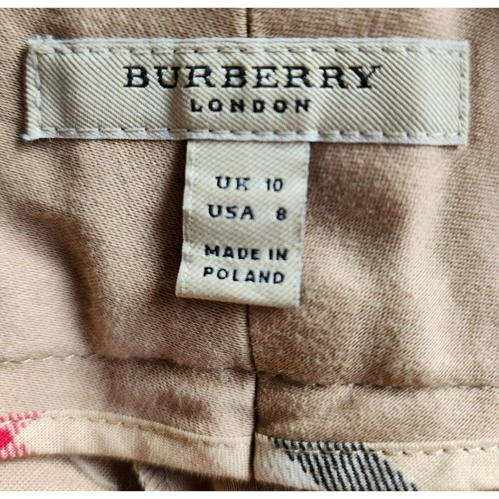 Burberry Burberry Pants Size 8 – Brown Cotton Blend, Wide Leg, Mid-R Size 30" / US 8 / IT 44 - 2 Thumbnail
