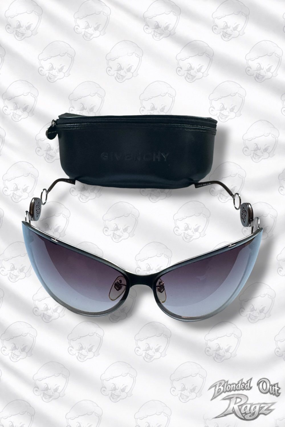 Givenchy Givenchy Sunglasses Futuristic Form SGV220 Vintage Size ONE SIZE - 2 Thumbnail