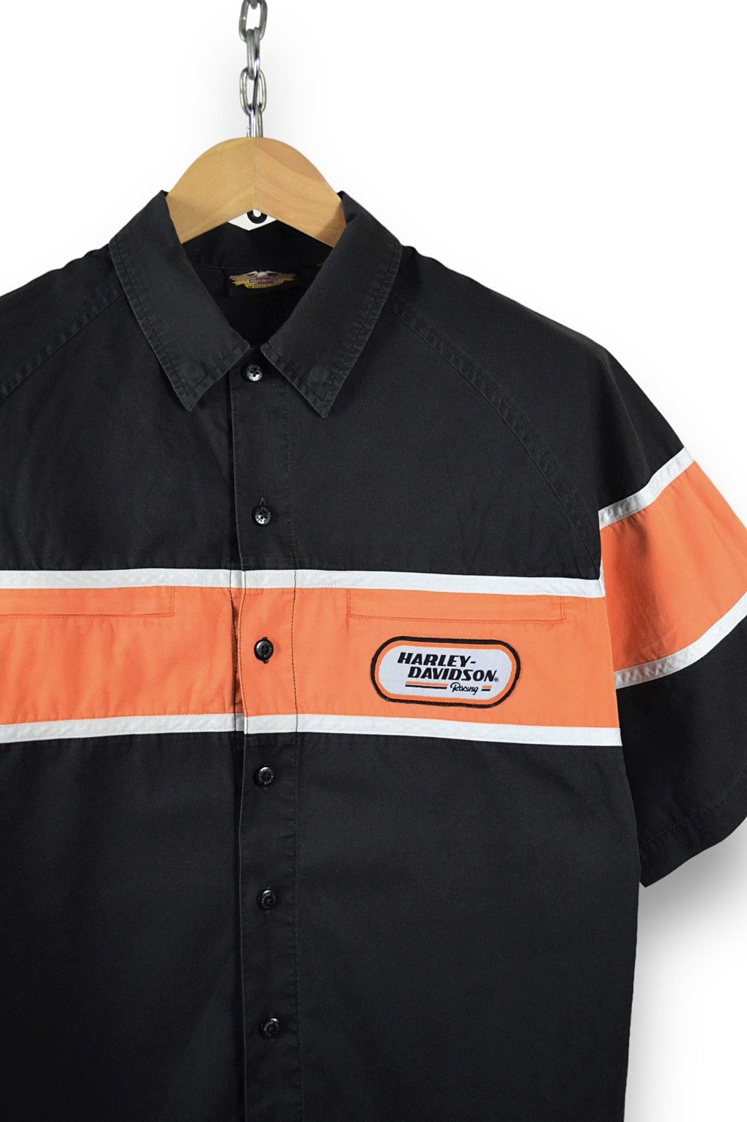 Harley Davidson Vintage Harley Davidson Mechanic Y2K Racing Shirt Size US M / EU 48-50 / 2 - 7 Thumbnail