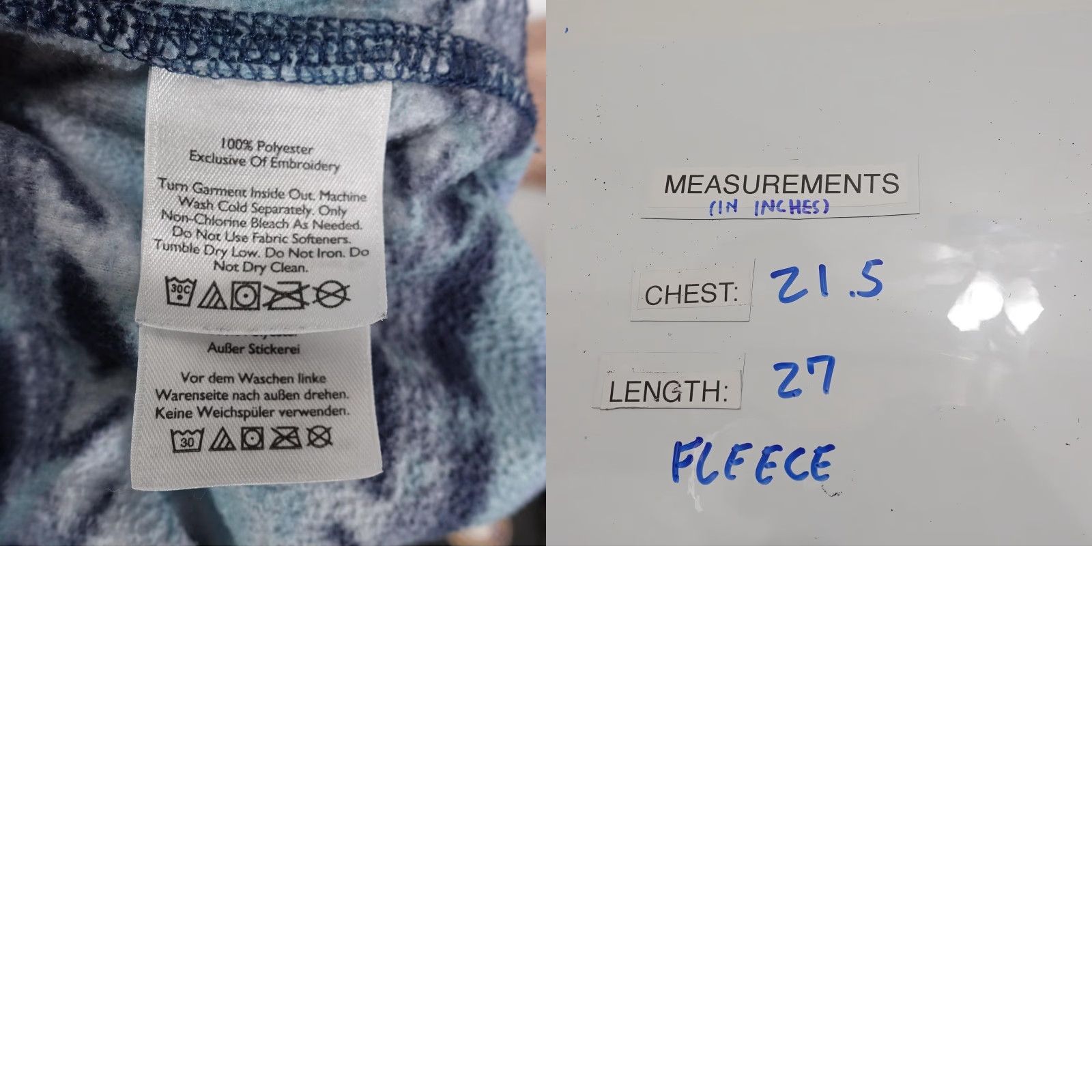 Eddie Bauer VINTAGE Eddie Bauer Pullover Mens Medium Blue Aztec Fleece Geometric Outdoors Size US M / EU 48-50 / 2 - 8 Thumbnail