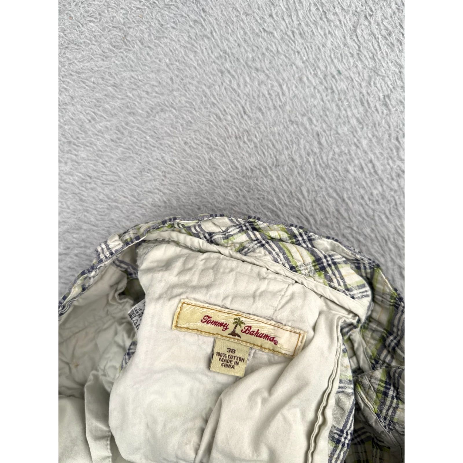 Tommy Bahama Tommy Bahama Shorts Men 38 Green Plaid 100% Cotton Woven Beach Vacation 36x9 Mens Size US 38 / EU 54 - 7 Thumbnail