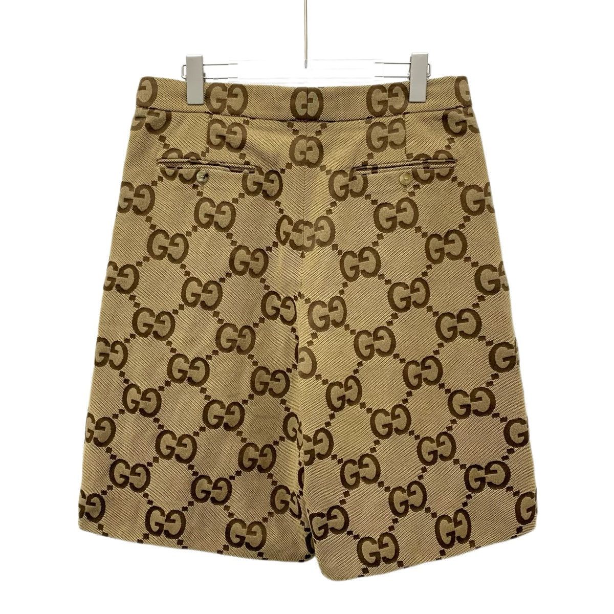 Gucci Gucci Brown All-over Logo Jacquard Casual Shorts K26WX Size US 36 / EU 52 - 2 Thumbnail