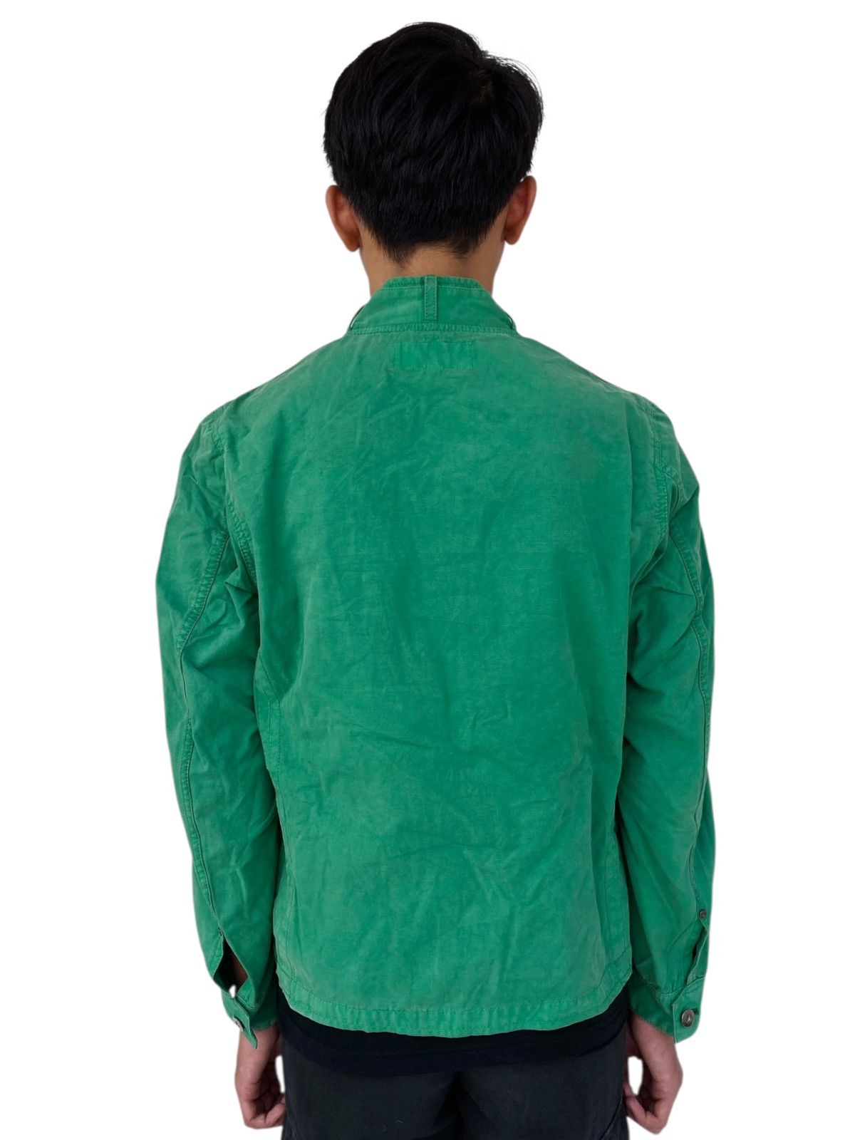 Beams Plus 2000s Beams - Green Biker Jacket Size US M / EU 48-50 / 2 - 2 Thumbnail