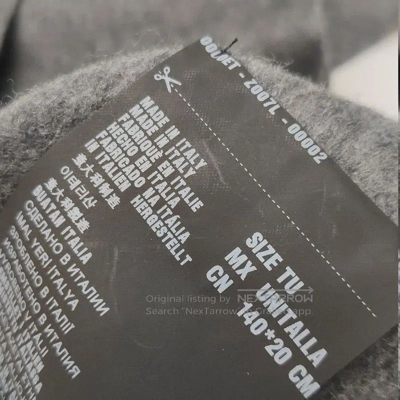 Prada Prada Cashmere Logo Fringe Scarf. Size ONE SIZE - 5 Thumbnail
