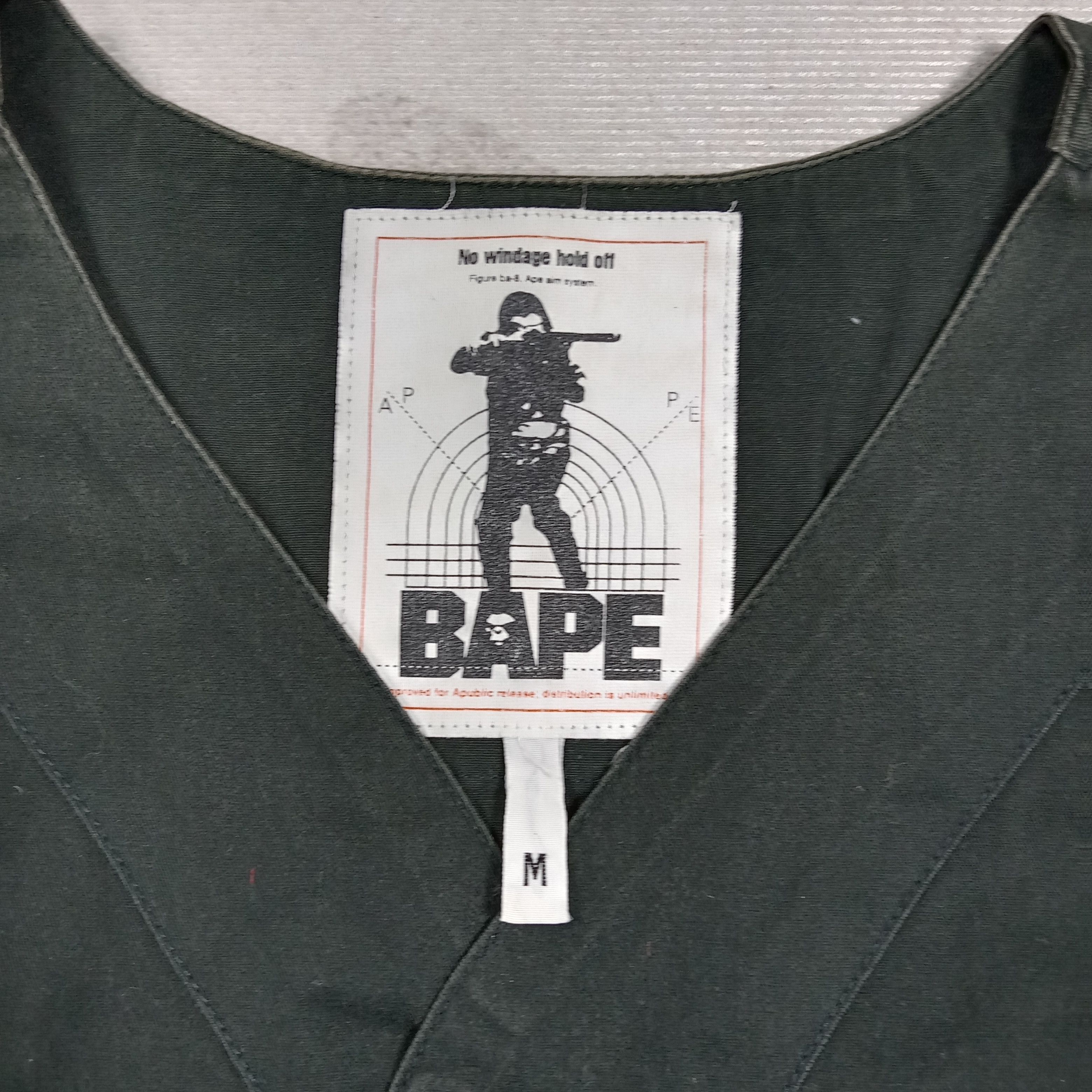 Bape 90's BAPE Japanese Streetwear Work Shirt C285N28 Size US M / EU 48-50 / 2 - 4 Thumbnail