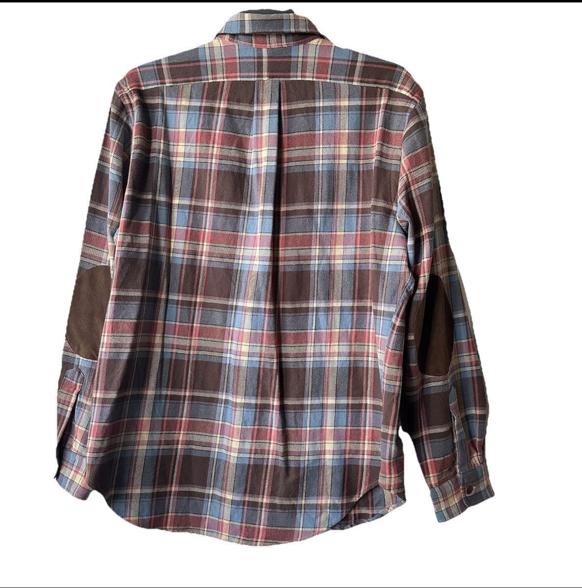 Polo Ralph Lauren Polo Ralph Lauren Flannel Blue Plaid Shirt Large Vintage Size US L / EU 52-54 / 3 - 1 Thumbnail