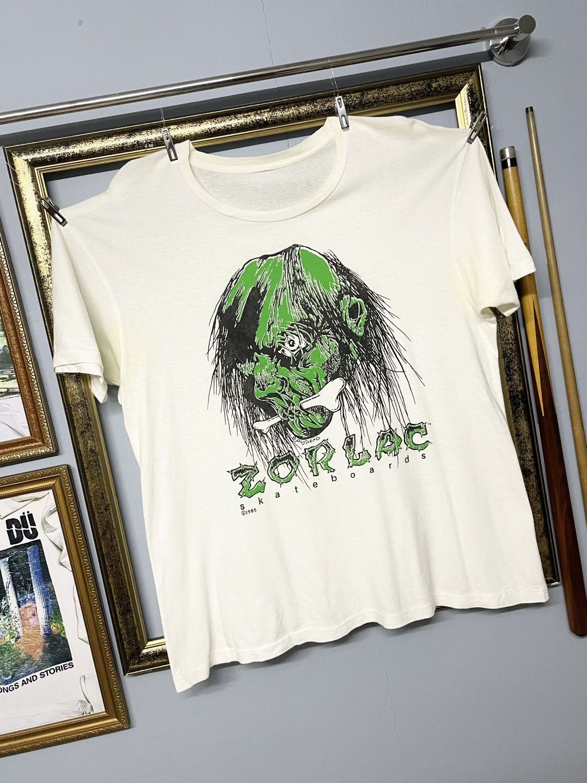 Vintage Vintage 1985 Zorlac Pushead Skateboard Skull Single Stitch Size US L / EU 52-54 / 3 - 2 Thumbnail