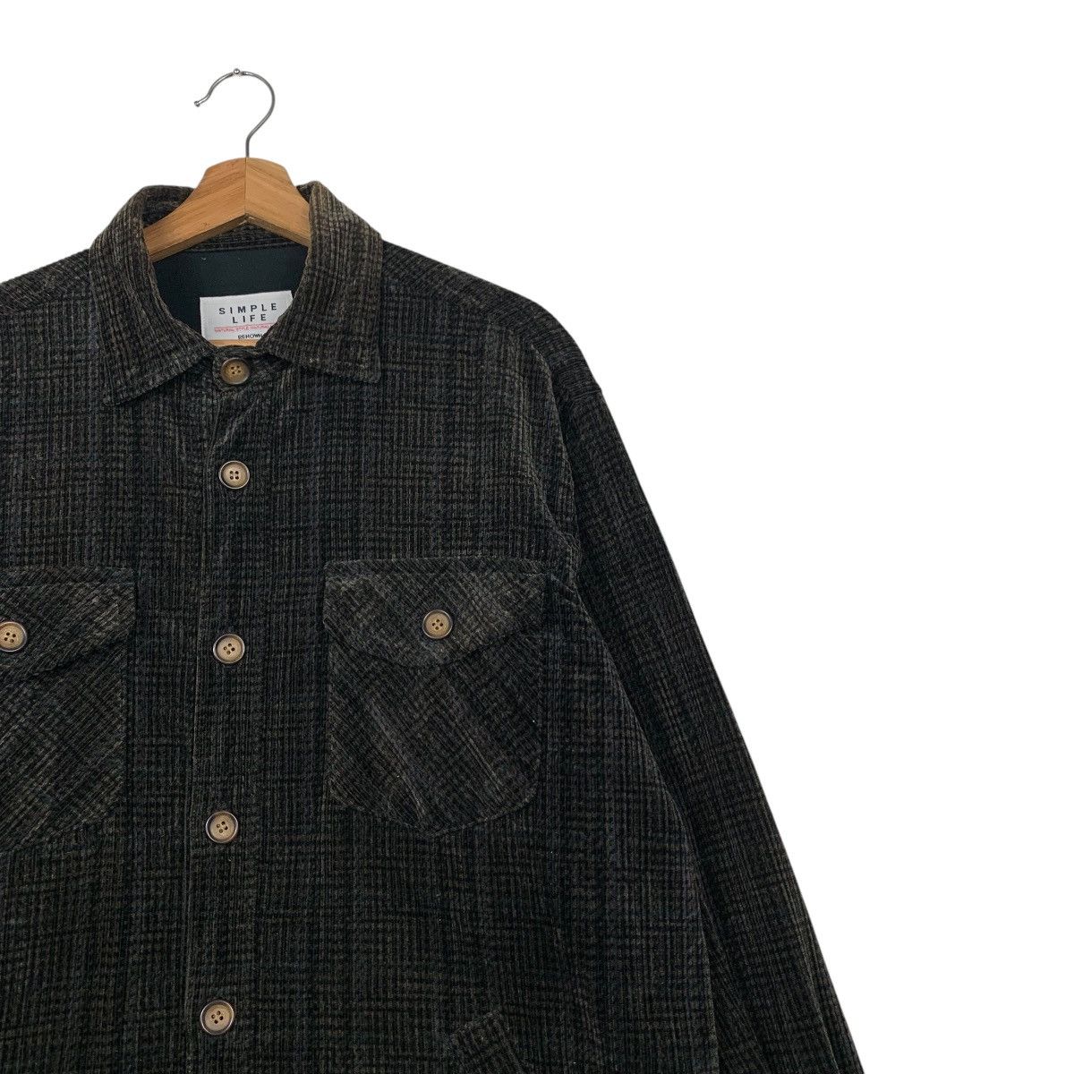 Japanese Brand 90’s SIMPLE LIFE Japan Work Casual Flannel Jacket #2289-C102 Size US M / EU 48-50 / 2 - 5 Thumbnail