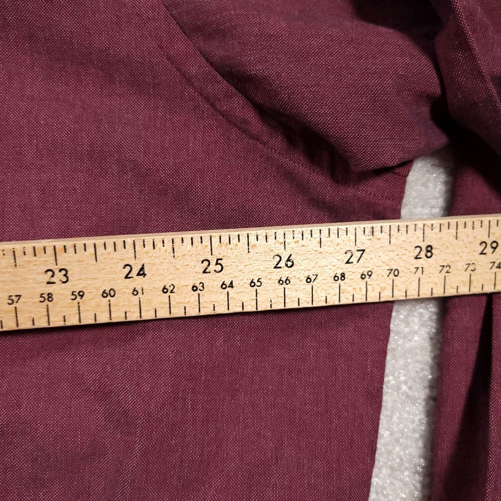 Vintage VINTAGE Button-Down Shirt Mens 18 34/35 Long Sleeve Red Cotton Blend Solid 90s FLAW Size US XXL / EU 58 / 5 - 4 Thumbnail
