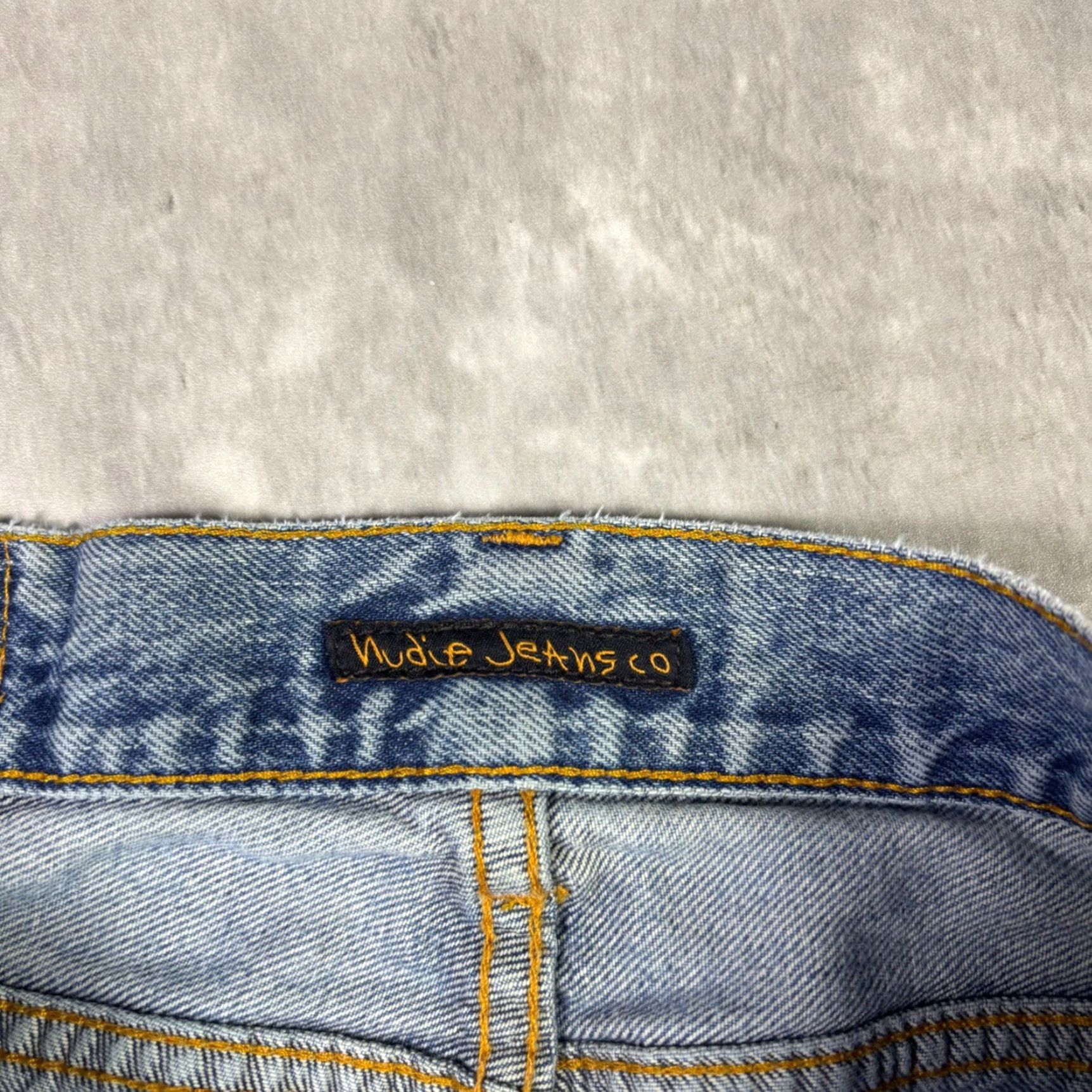 Nudie Jeans Nudie Jeans Co Mens Straight Leg Denim Jeans Light Wash Distressed Size 34x31 Jeans Mens Straight Leg Denim Light Wash Distressed 34x31 Size US 34 / EU 50 - 6 Thumbnail