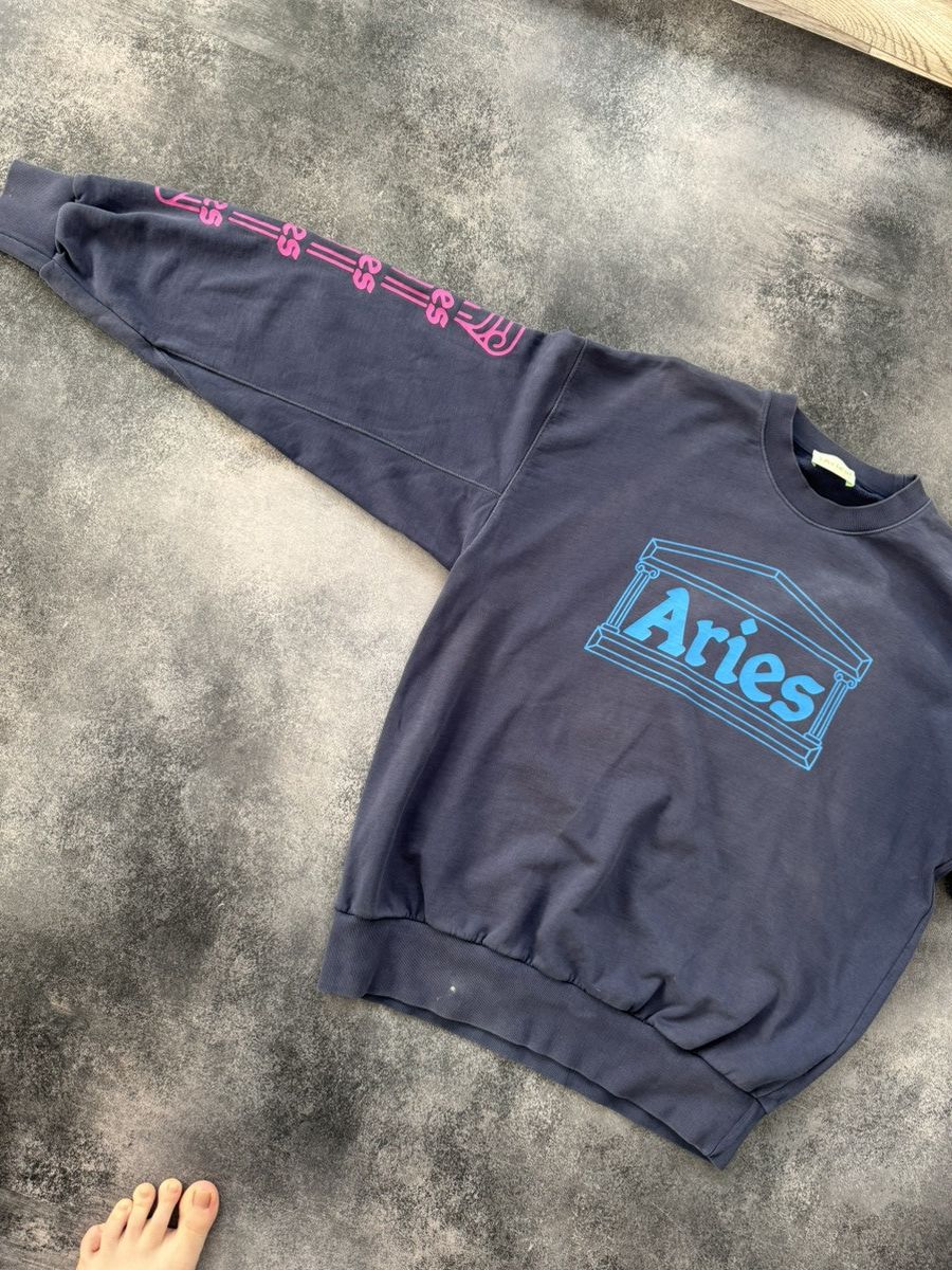 Aries Aries Temple Crew Sweatshirt Size US L / EU 52-54 / 3 - 8 Thumbnail