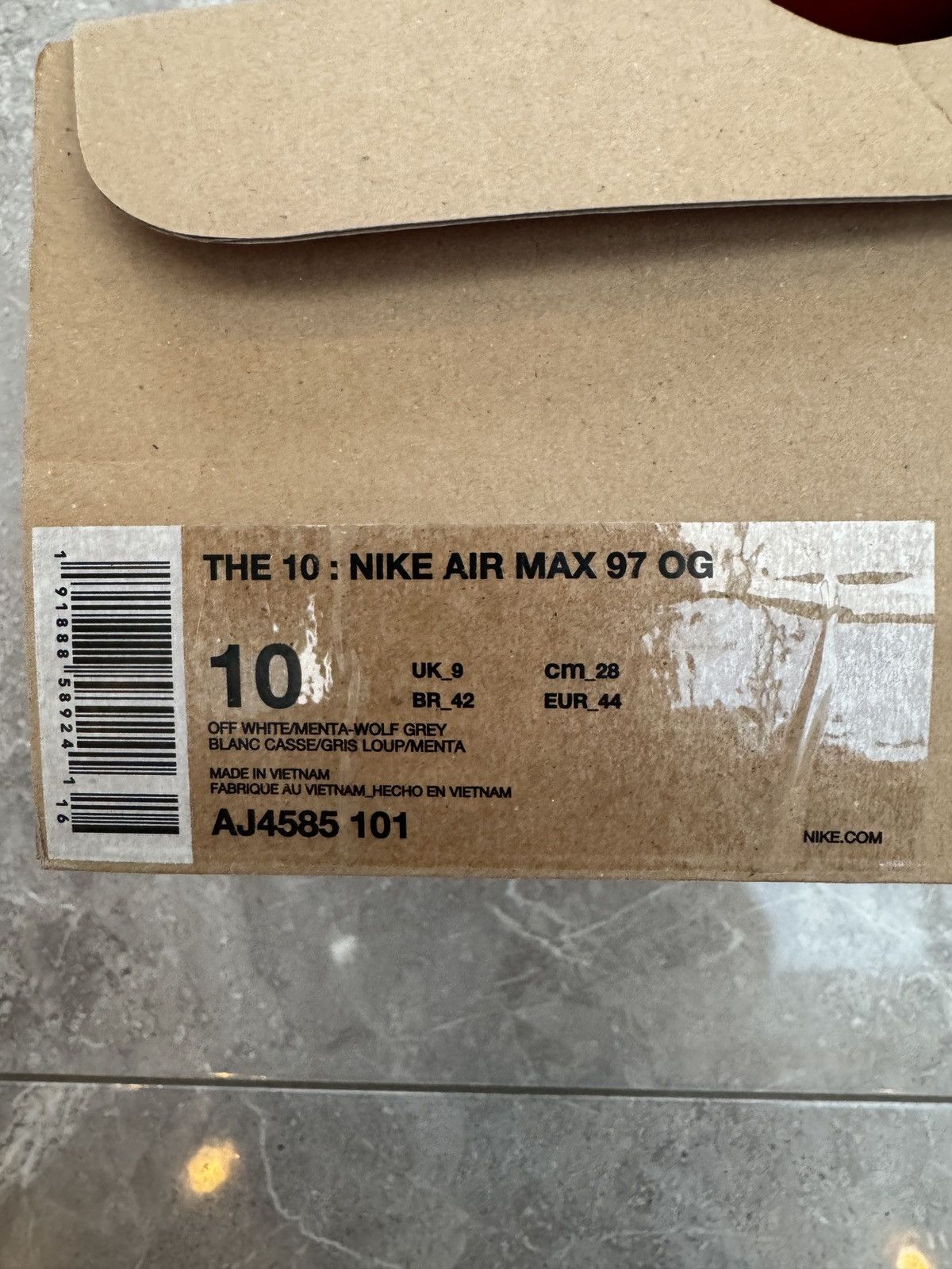 Nike × Off-White Nike Off-White Air Max 97 ‘Menta’ - UK9/US10 Size US 10 / EU 43 - 25 Thumbnail
