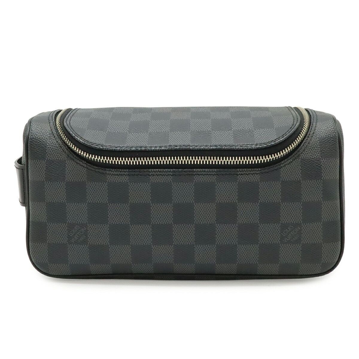 Louis Vuitton Louis Vuitton Louis Vuitton Damier Graphite Toiletry Pouch Textile Clutch Bag N47625 DUTY FREE for USA Size ONE SIZE - 1 Thumbnail