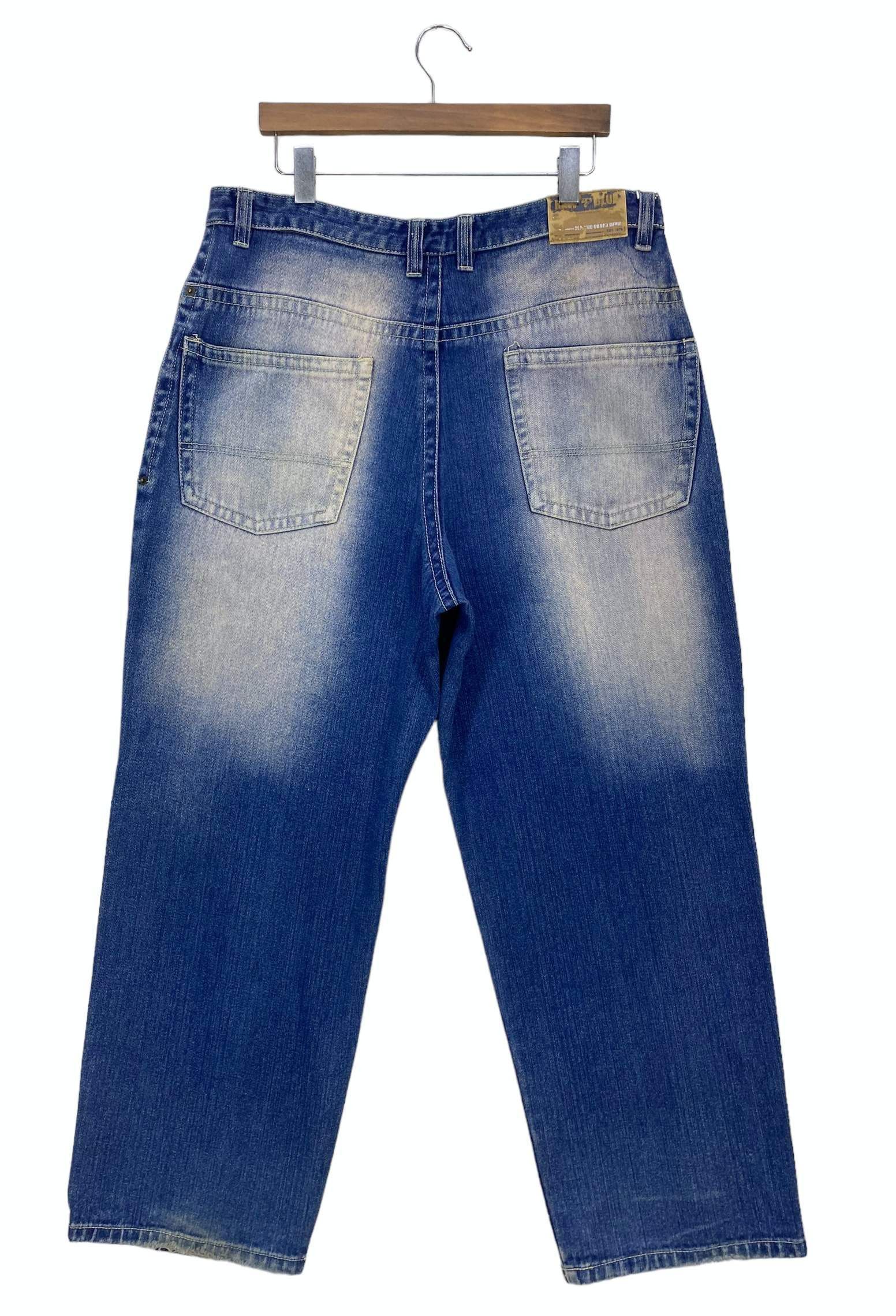 Japanese Brand Raw Blue Baggy Jeans Jeans Hip Hop Denim Size US 38 / EU 54 - 2 Thumbnail