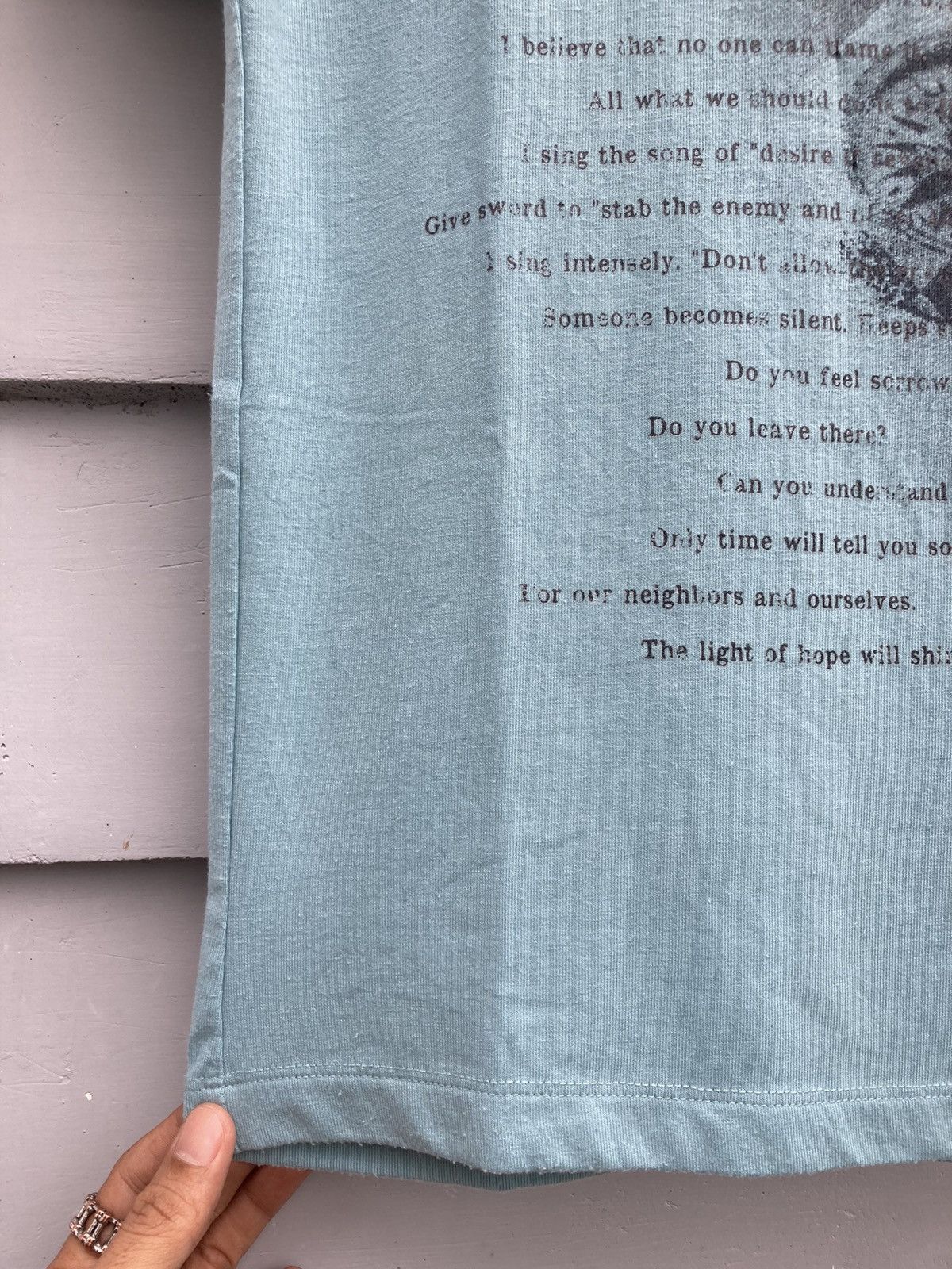 Japanese Brand Hideaways Nicole Real Japanese Brand Classic Poem Tshirt Size US S / EU 44-46 / 1 - 5 Thumbnail