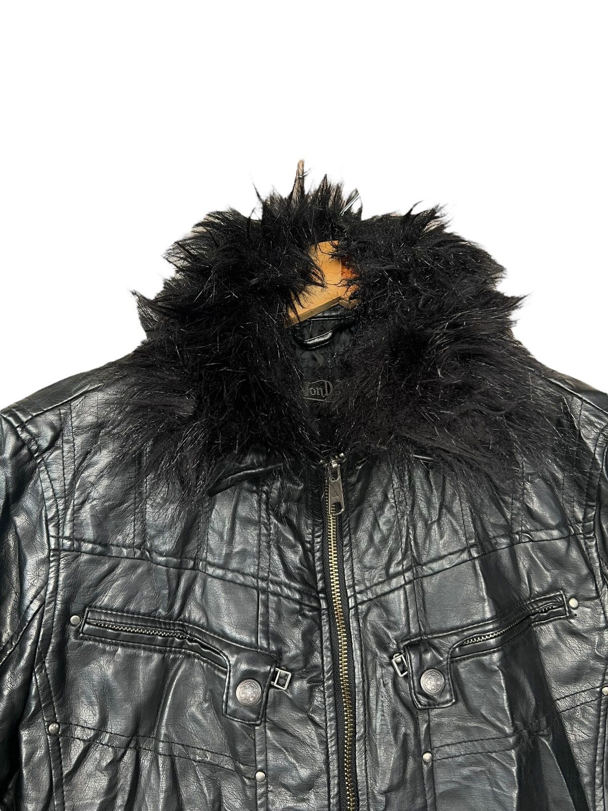 Von Dutch Von Dutch Gothic Multipocket Black Fur Faux Leather Size US L / EU 52-54 / 3 - 10 Thumbnail