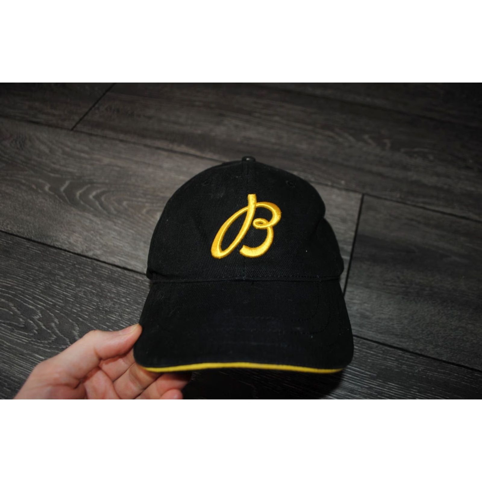 Breitling Breitling Hat Cap Mens Black Cotton 100% New STYLE LOGO GOLD LOGO Cap Size ONE SIZE - 3 Thumbnail