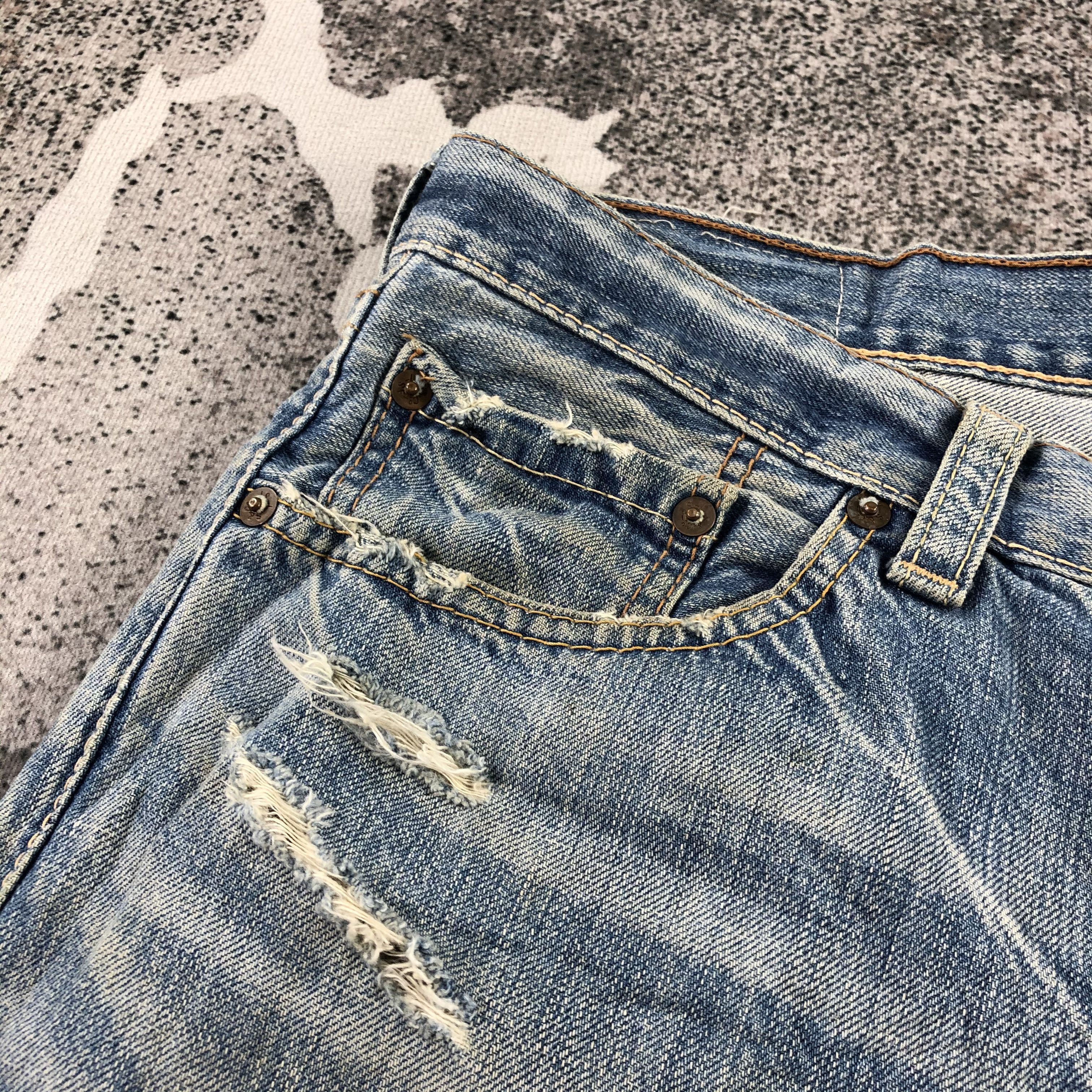 Levi's Vintage Levi's 502 Jeans Patchwork Distress Denim KJ1401 Size US 34 / EU 50 - 10 Thumbnail