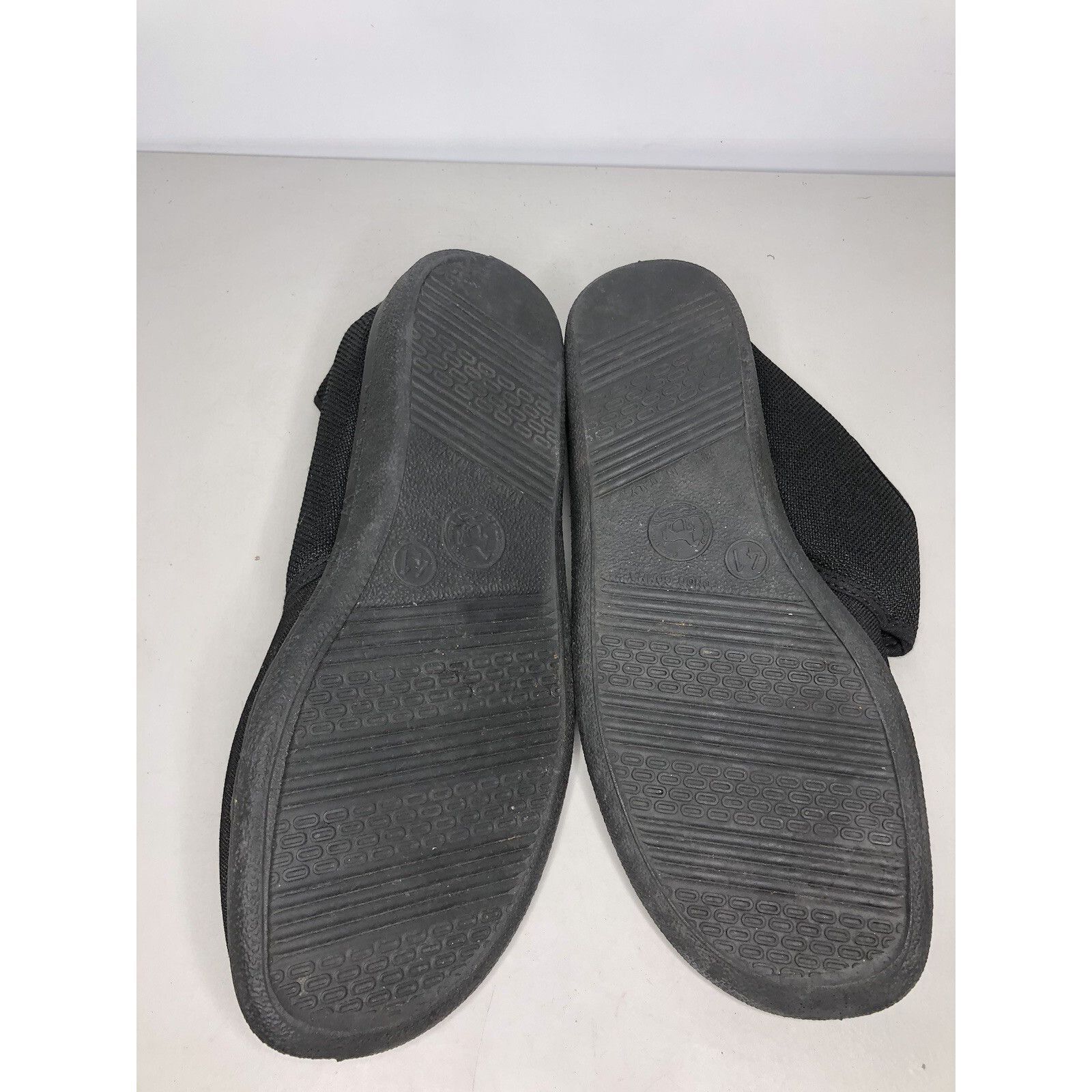 NADA Napa Flex Black Fabric Textile Comfort Flat Strap Shoes Wome Size US 10.5 / IT 40.5 - 14 Thumbnail