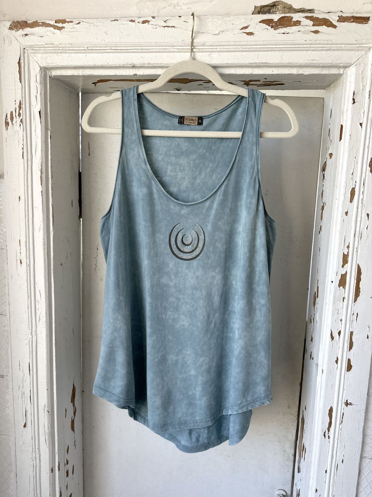 If Six Was Nine Vintage Washed Blue Top Size XL / US 12-14 / IT 48-50 - 1 Thumbnail