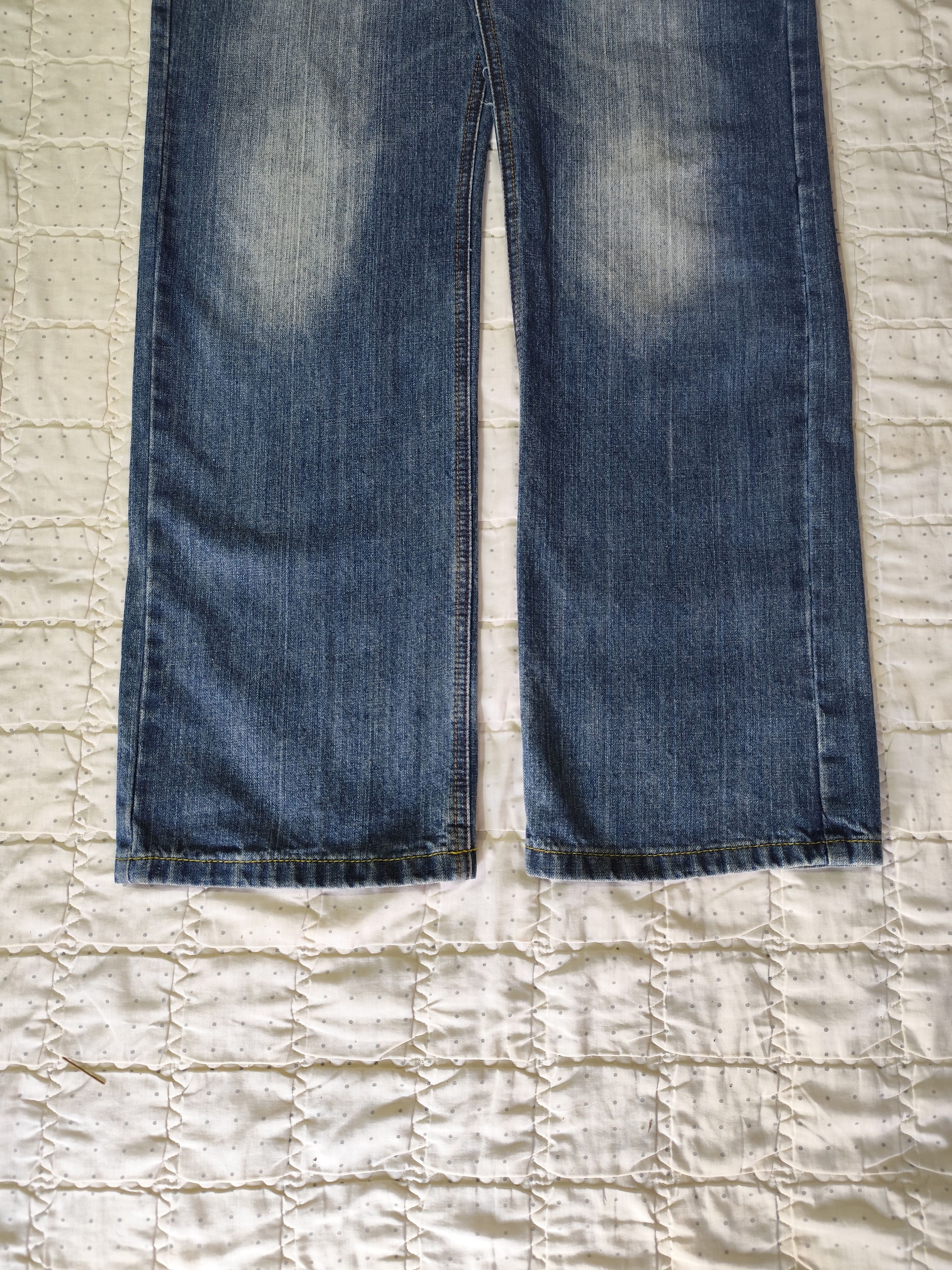 Japanese Brand Vintage Bodymaker Loose Washed Denim J018 Size 31" - 2 Thumbnail