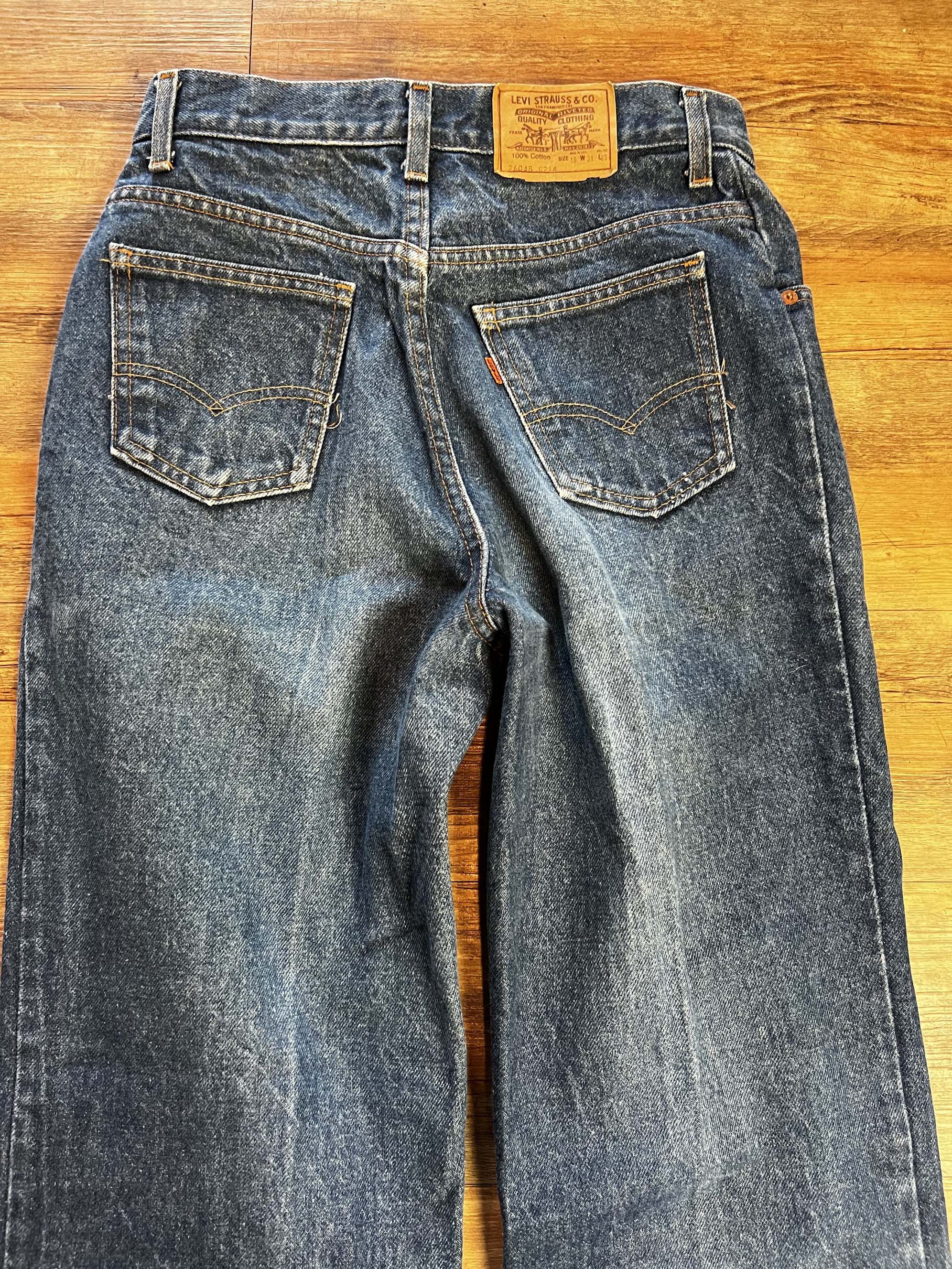 Levi's Vintage Clothing Vintage 1970's-1980's Levi's 25048-0214 Orange Tab Jeans Size US 29 - 12 Thumbnail