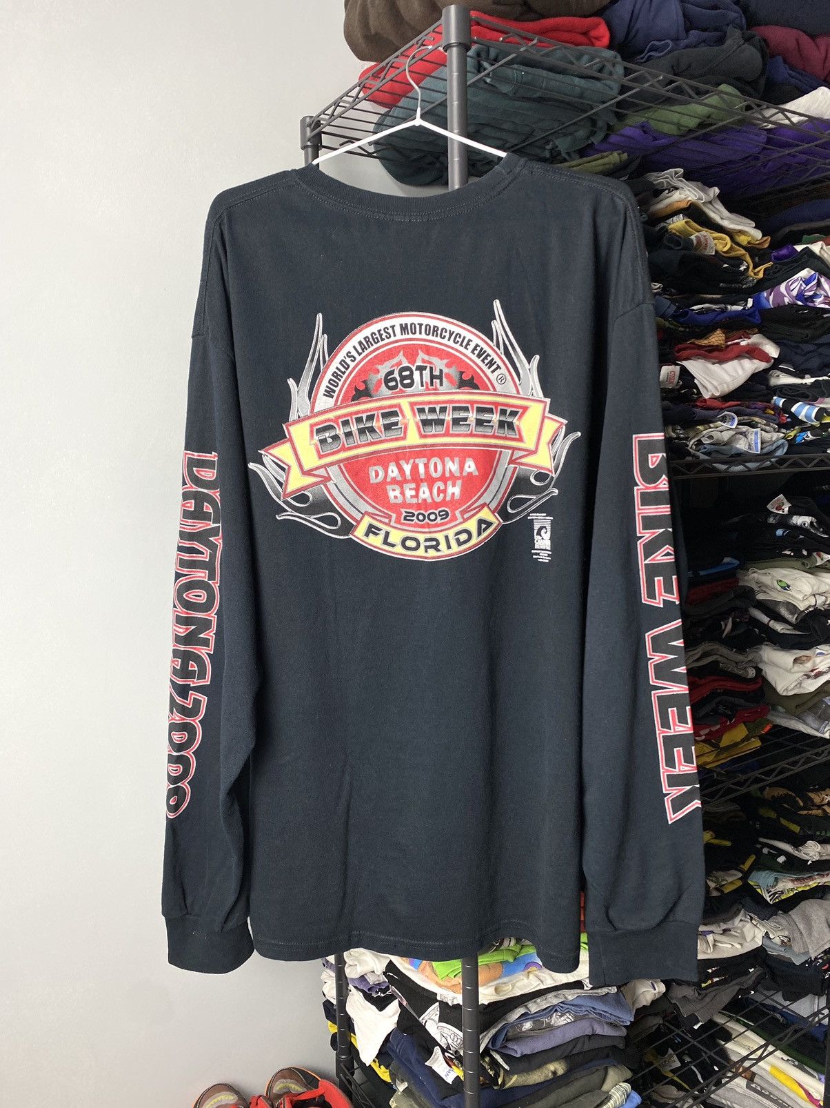 Daytona Vintage 2009 Daytona Bike Week Long Sleeve Harley Davidson Size US XL / EU 56 / 4 - 1 Thumbnail