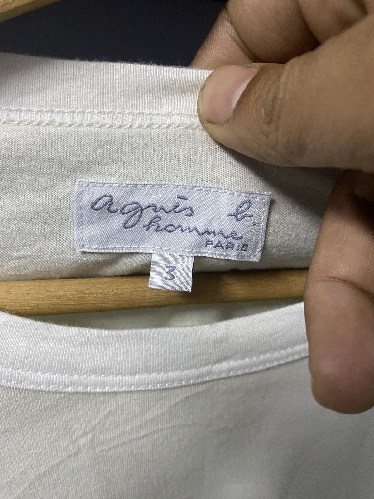 agnes b. Agnes B Long Sleeve Shirt White Color Size US L / EU 52-54 / 3 - 6 Thumbnail
