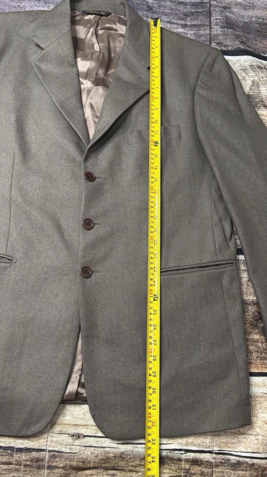 Other Louis Dell Olio Blazer Jacket Mens 44 Cashmere Silk Fishbone Size 44R - 11 Thumbnail