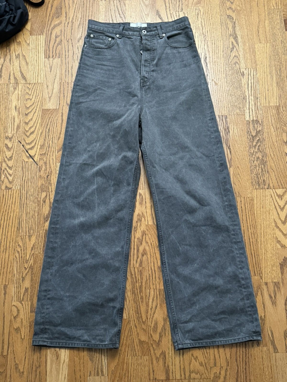 image of Vuja De Gray Uneven Dye Denim in Grey, Men's (Size 32)
