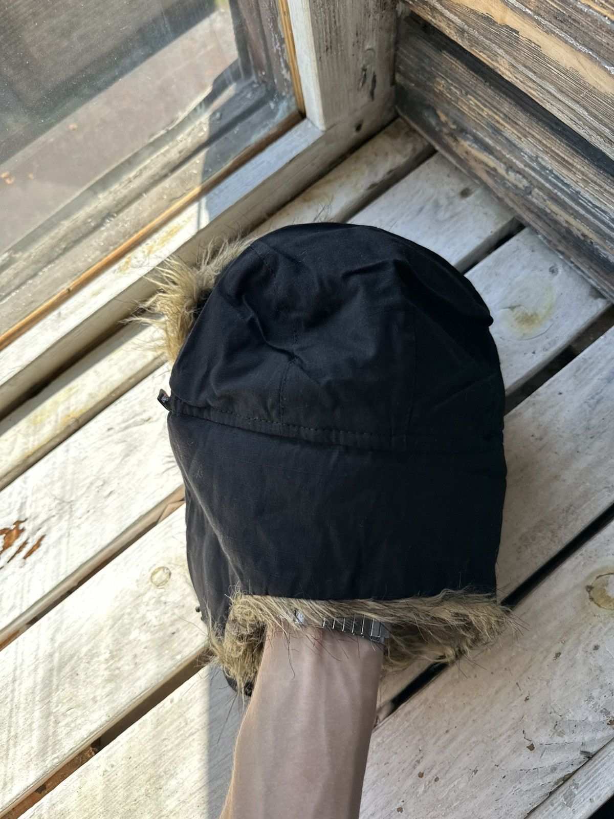 Japanese Brand 🚨Vintage Y2K Fuzzy Fur Ushanka Hat RARE BLACK Size ONE SIZE - 6 Thumbnail